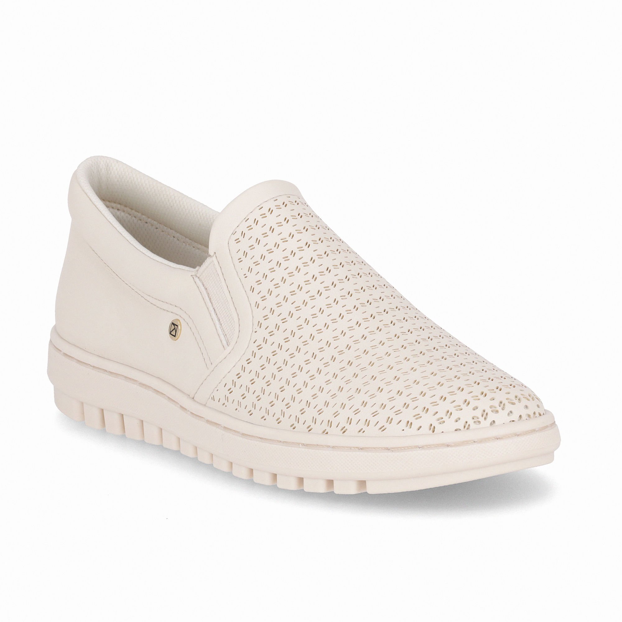 Tênis Nici Salto Baixo Off White Branco 3