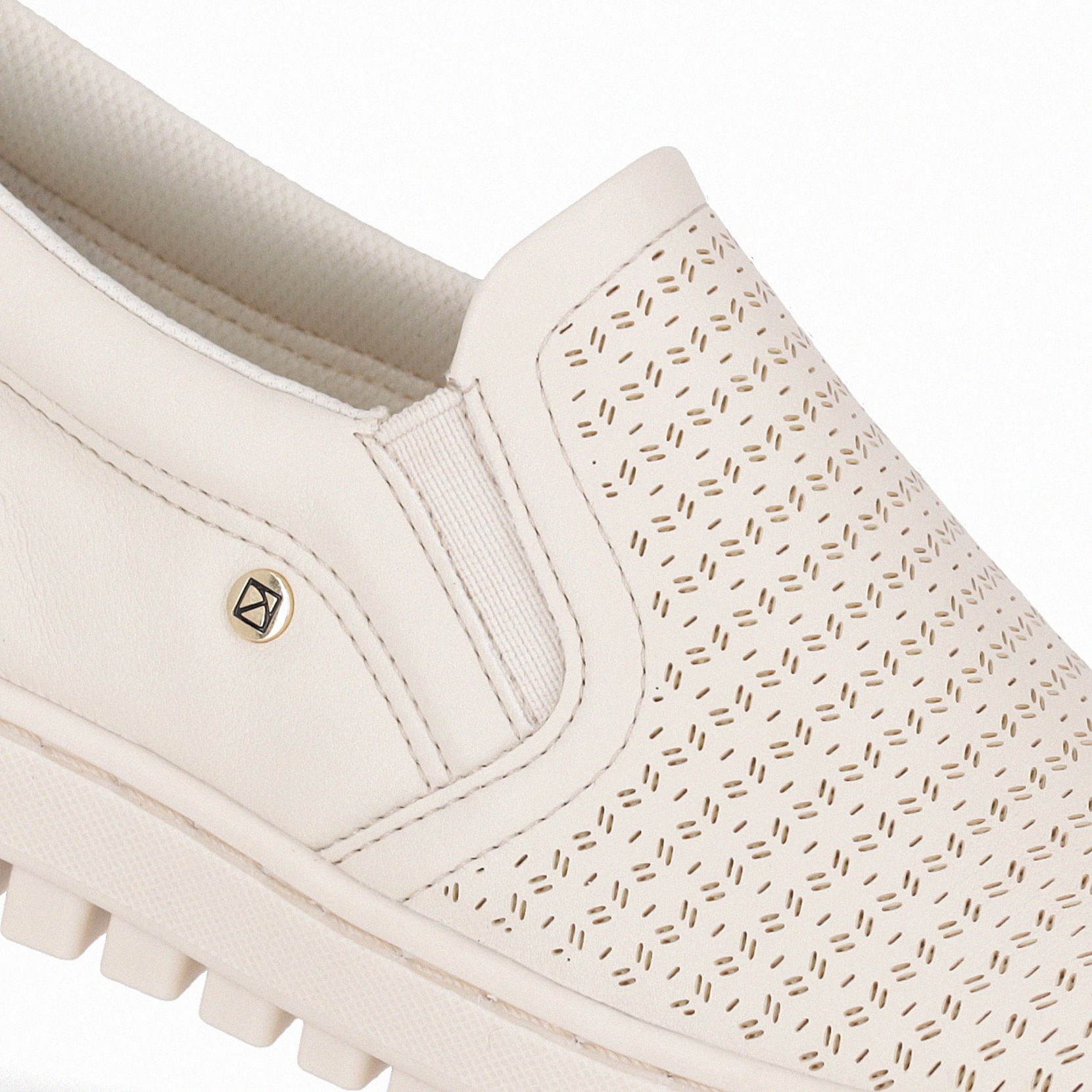 Tênis Nici Salto Baixo Off White Branco 4
