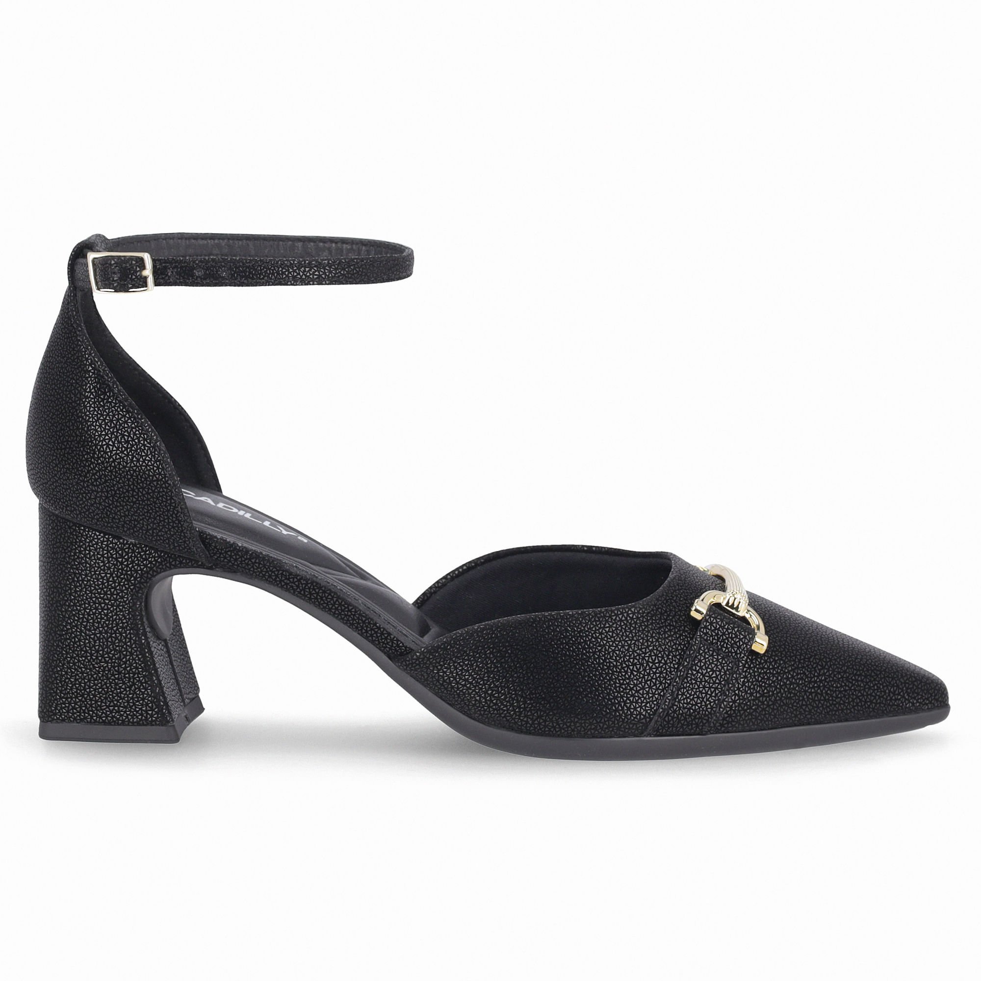 Sapato Canoinha Irene Salto Alto Preto Preto 2