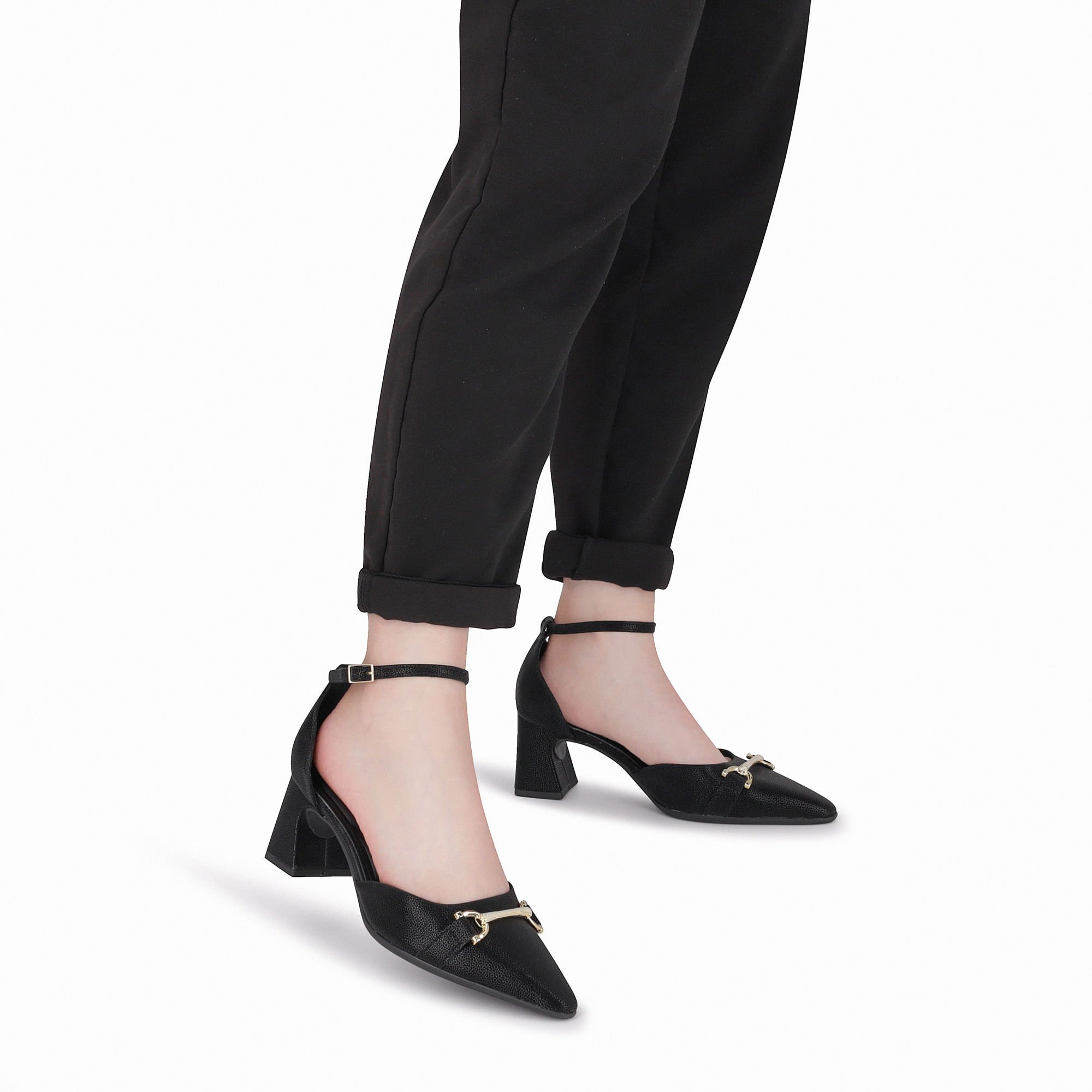 Sapato Canoinha Irene Salto Alto Preto Preto 4