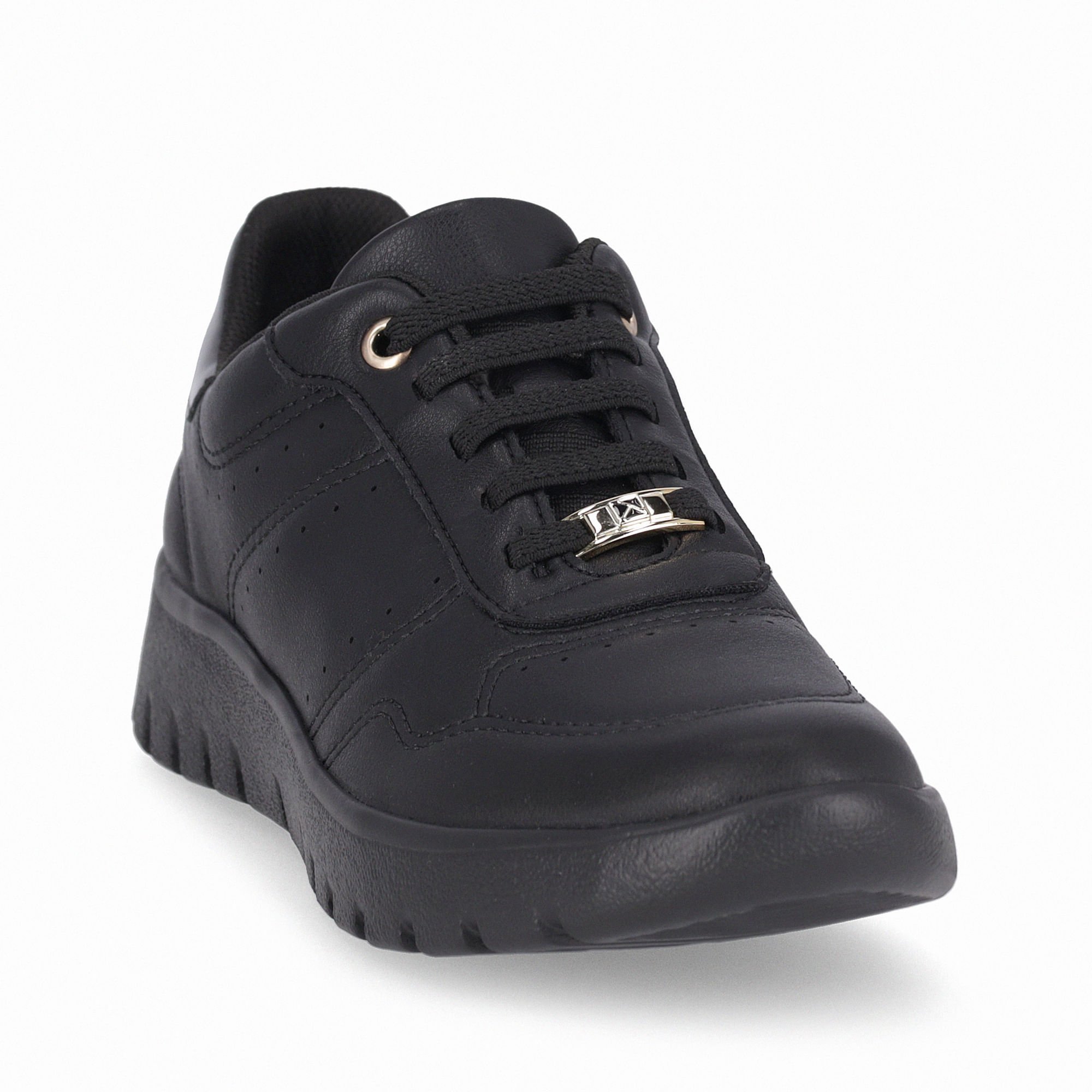 Tênis Vicky Salto Baixo Preto Preto 4