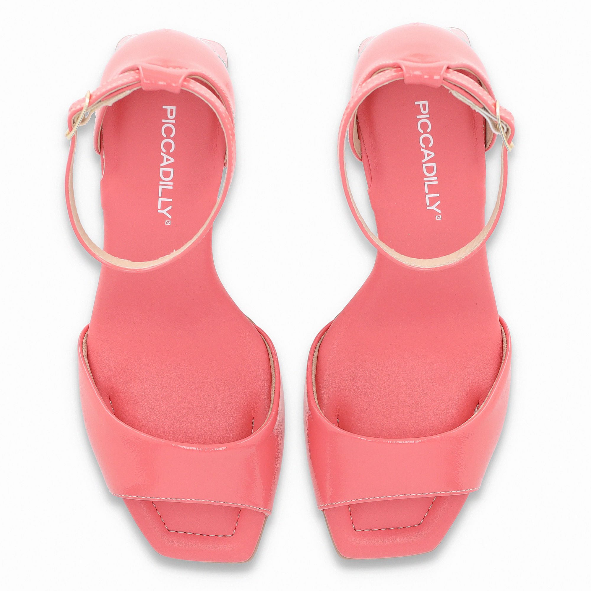 Sandália Flavia Salto Alto Coral Coral 4