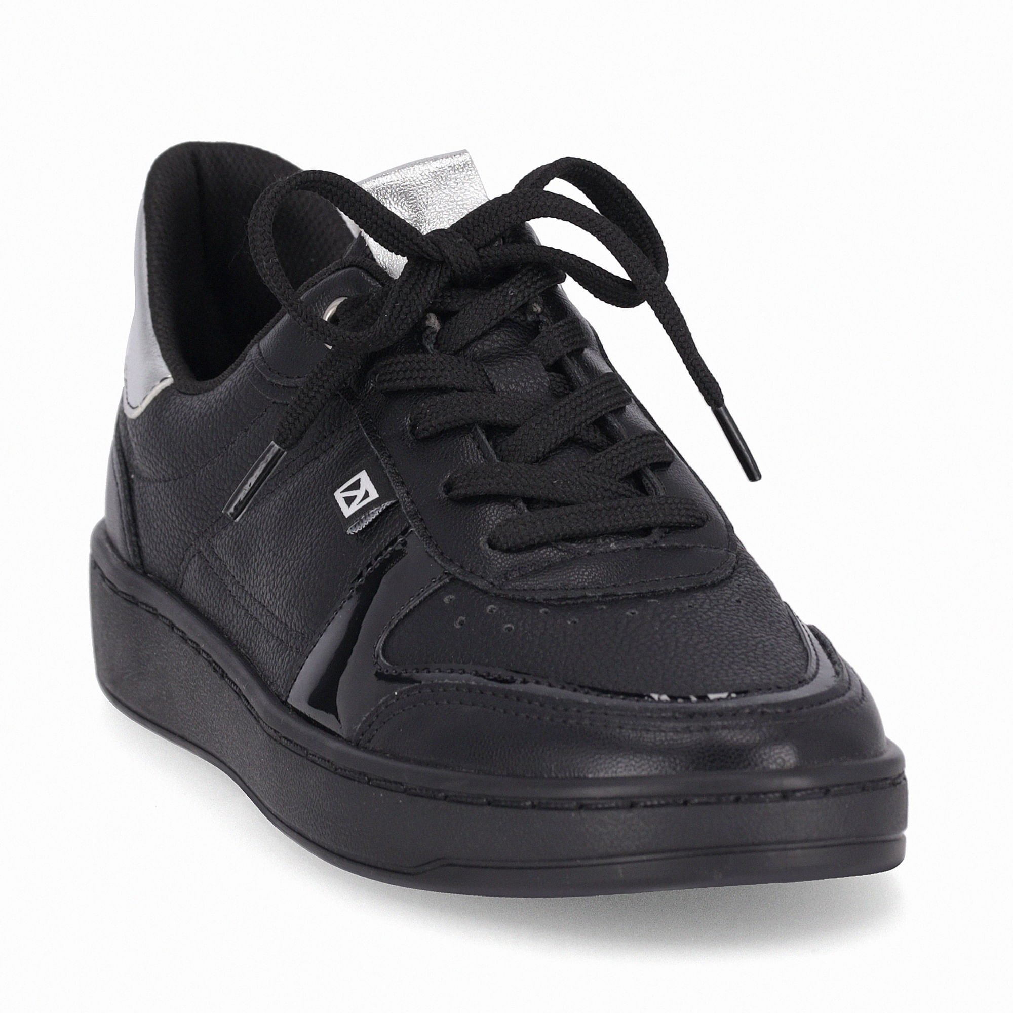 Tênis Beta Salto Baixo Preto Preto 3