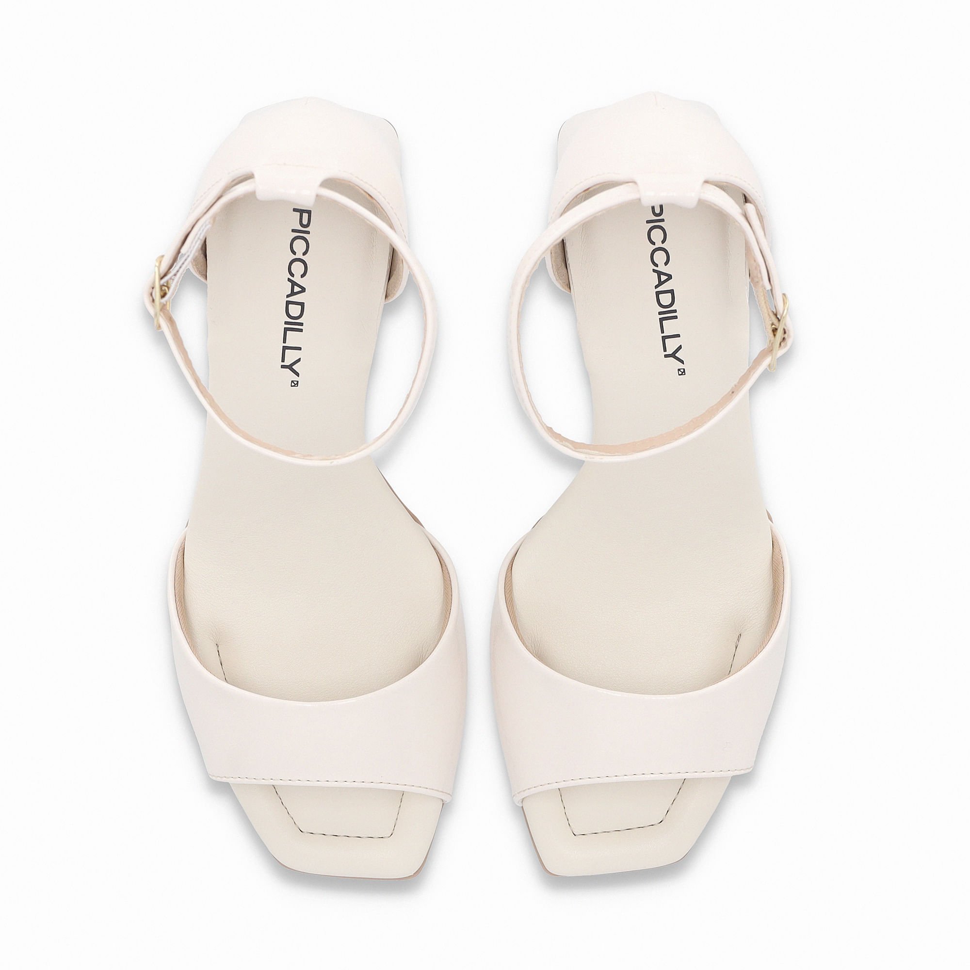 Sandália Flavia Salto Alto Off White Branco 5