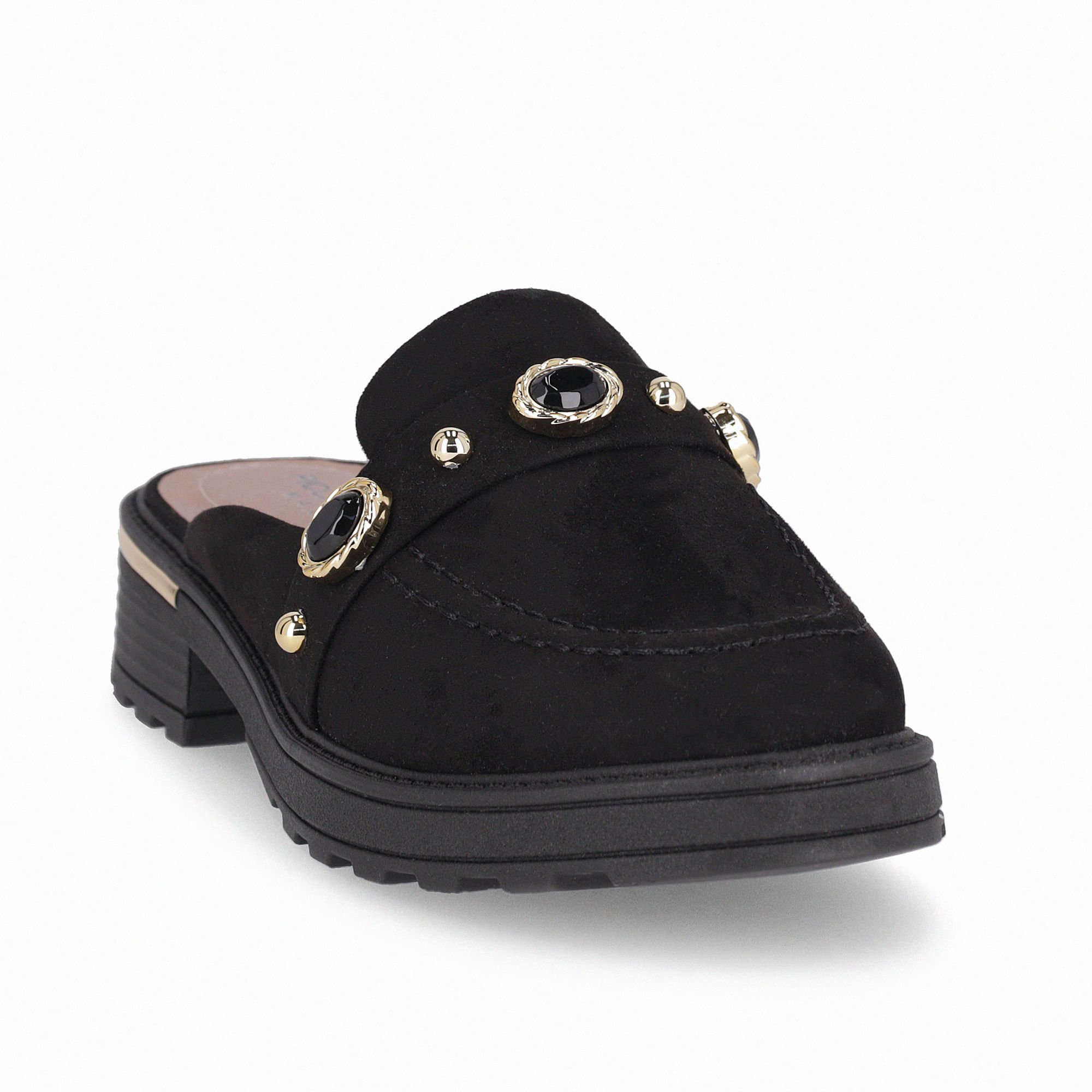 PICCADILLY MAXI - Sapato Mule Gisa Anabela Médio Preto Preto 4