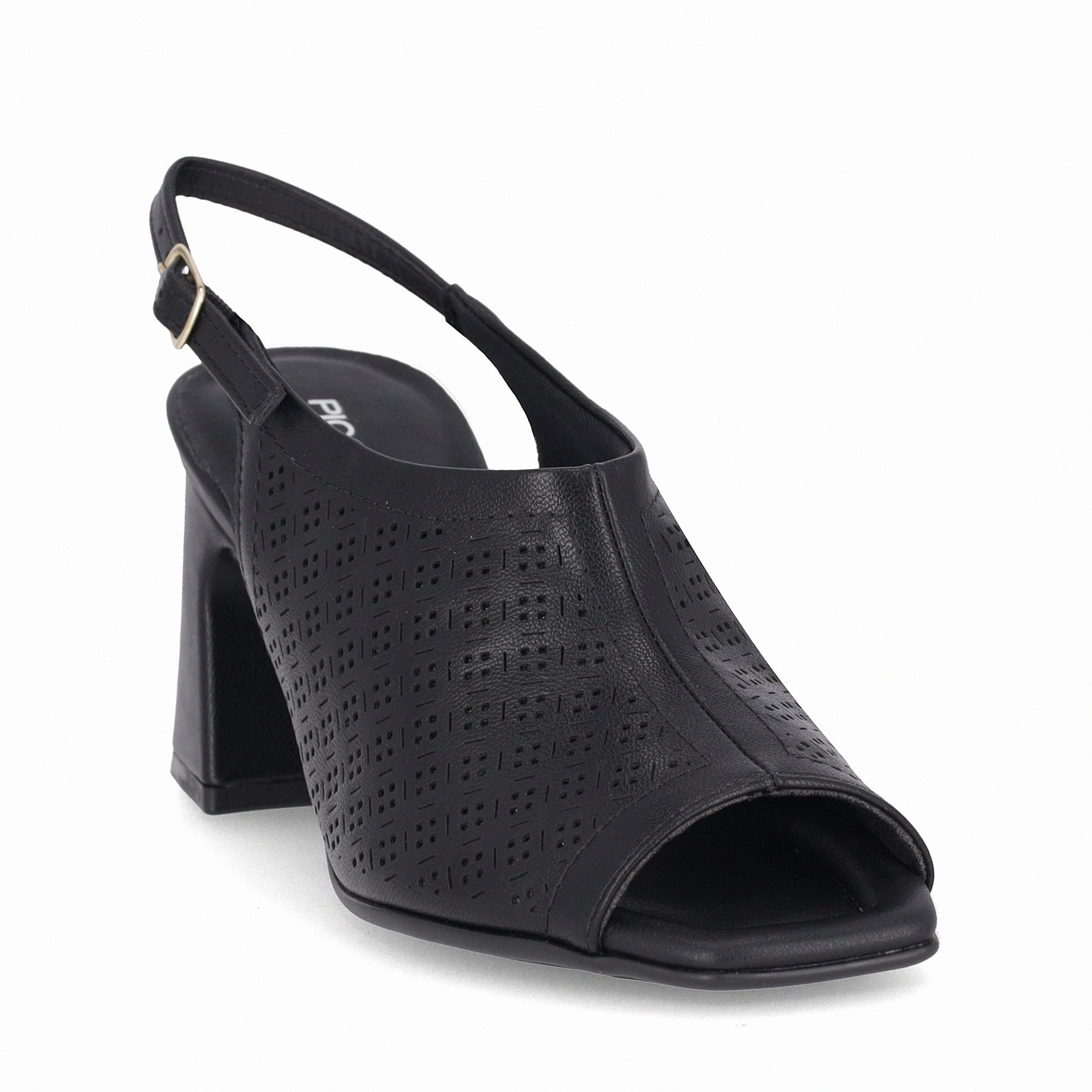 Sapato Slingback Flavia Salto Alto Preto Preto 3