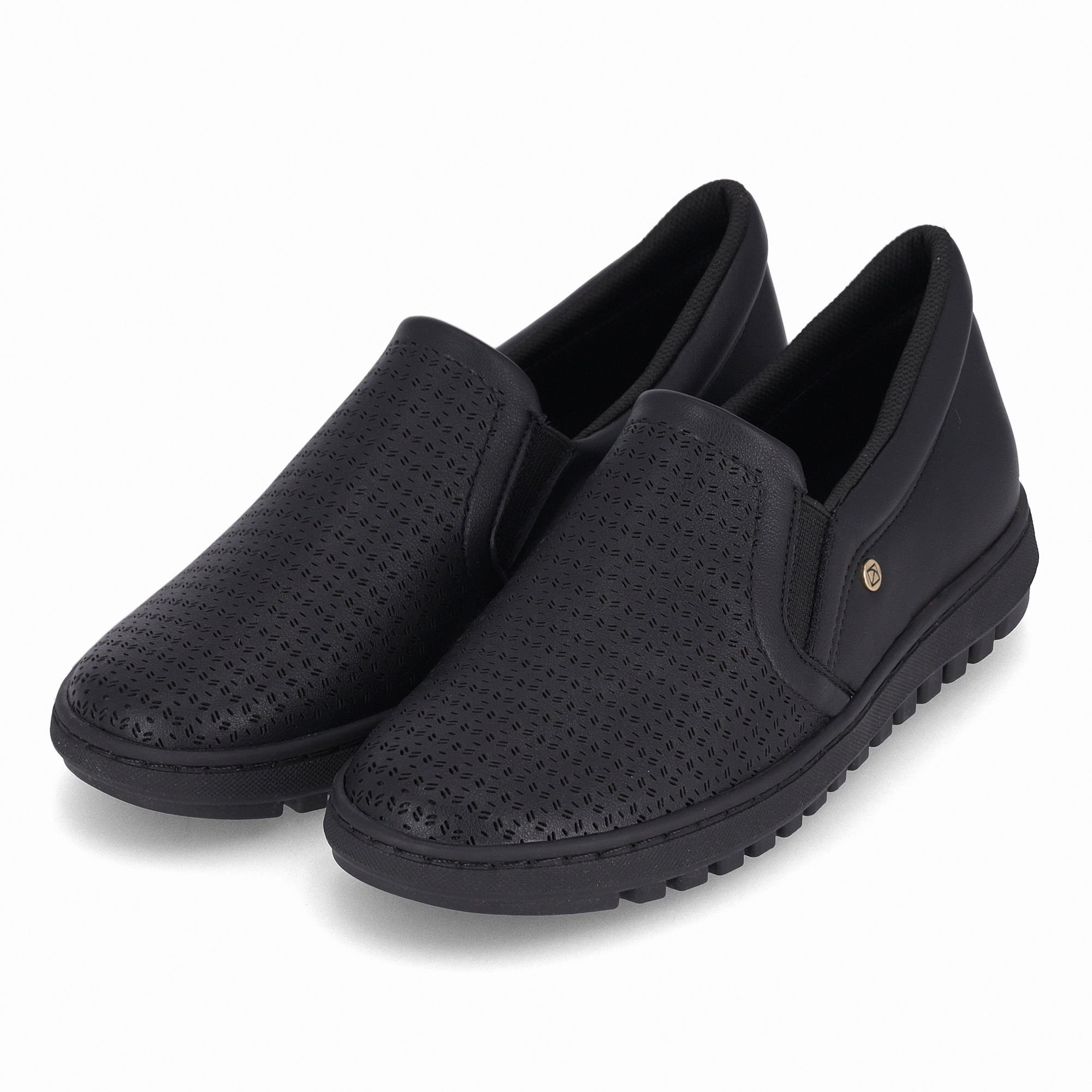 Tênis Nici Salto Baixo Preto Preto 2
