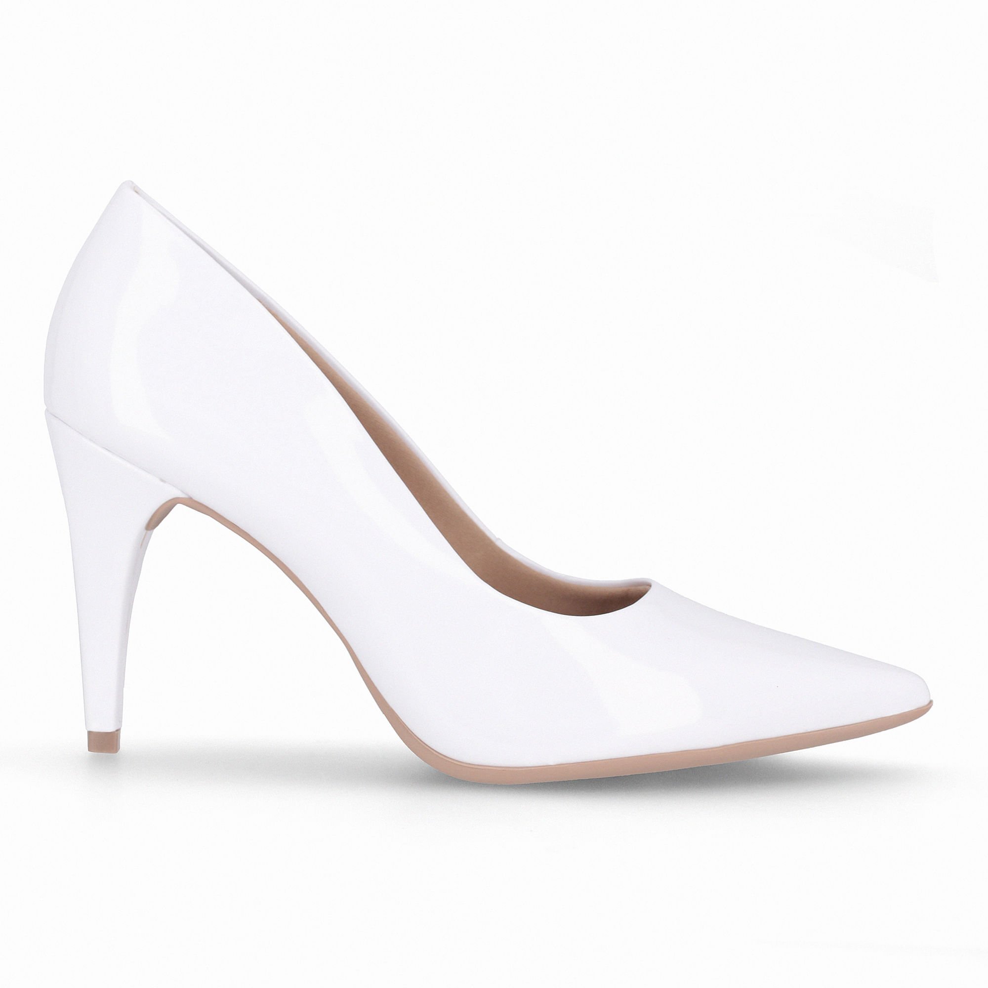 Scarpin Silvana Salto Alto Branco Neve