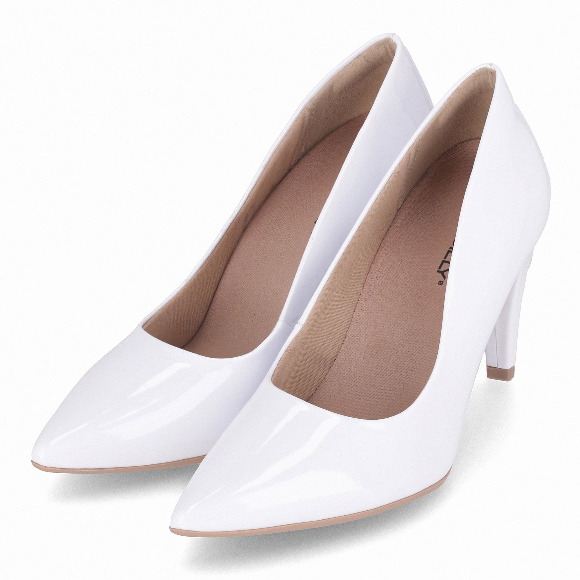 Scarpin Silvana Salto Alto Branco Neve Branco 2