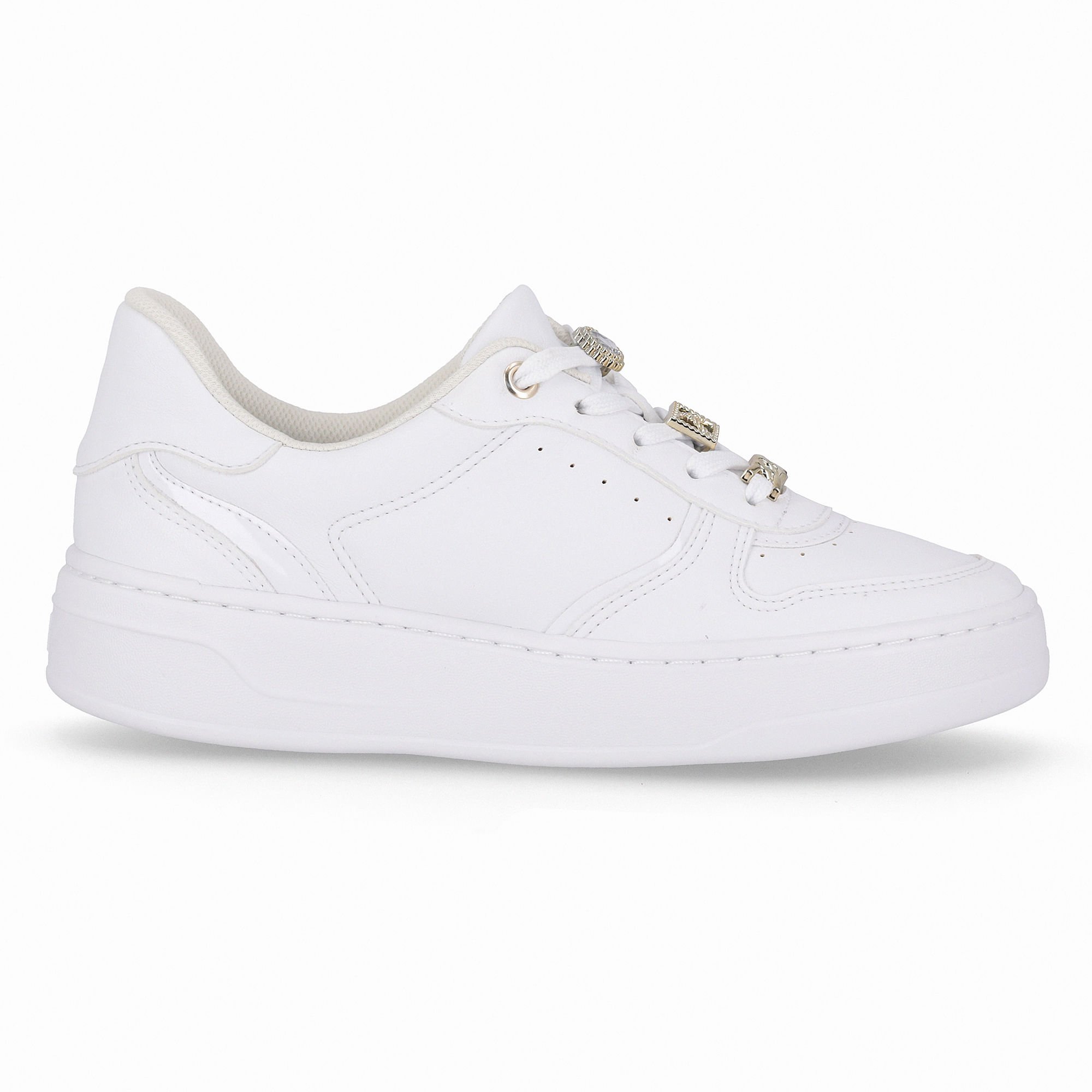 Tênis Beatriz Anabela Médio Branco Neve