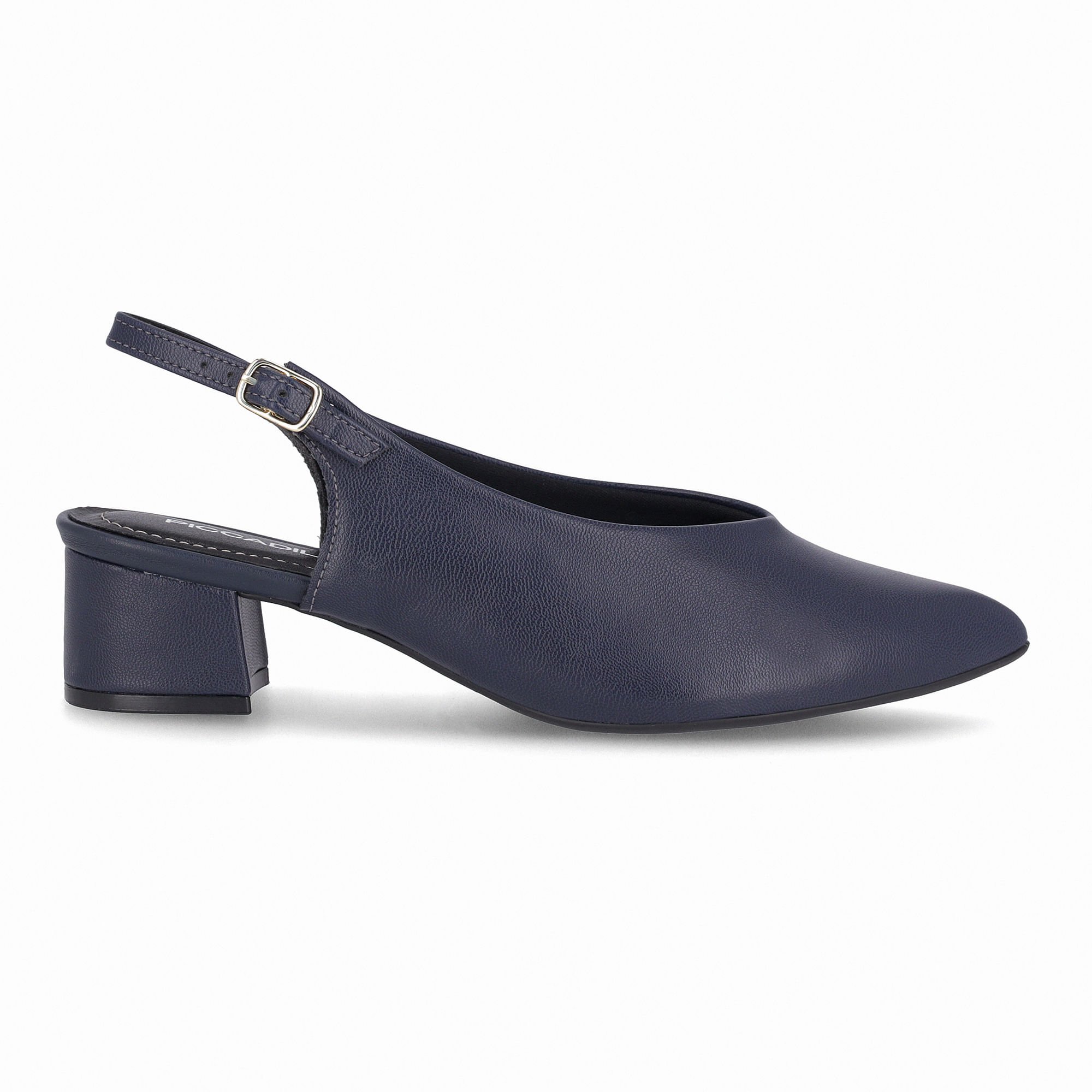 Sapato Slingback Taci Salto Médio Navy