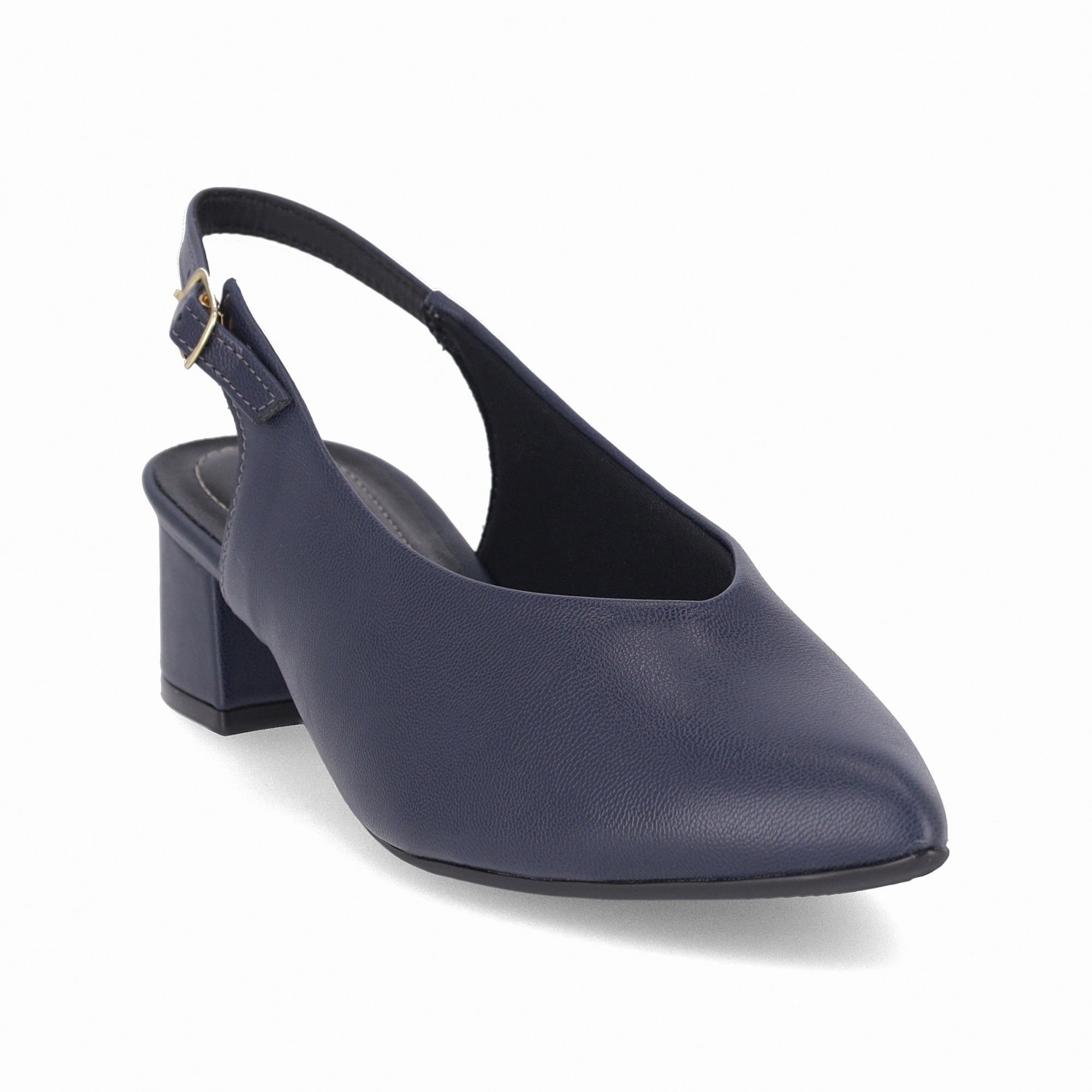 Sapato Slingback Taci Salto Médio Navy Navy 3
