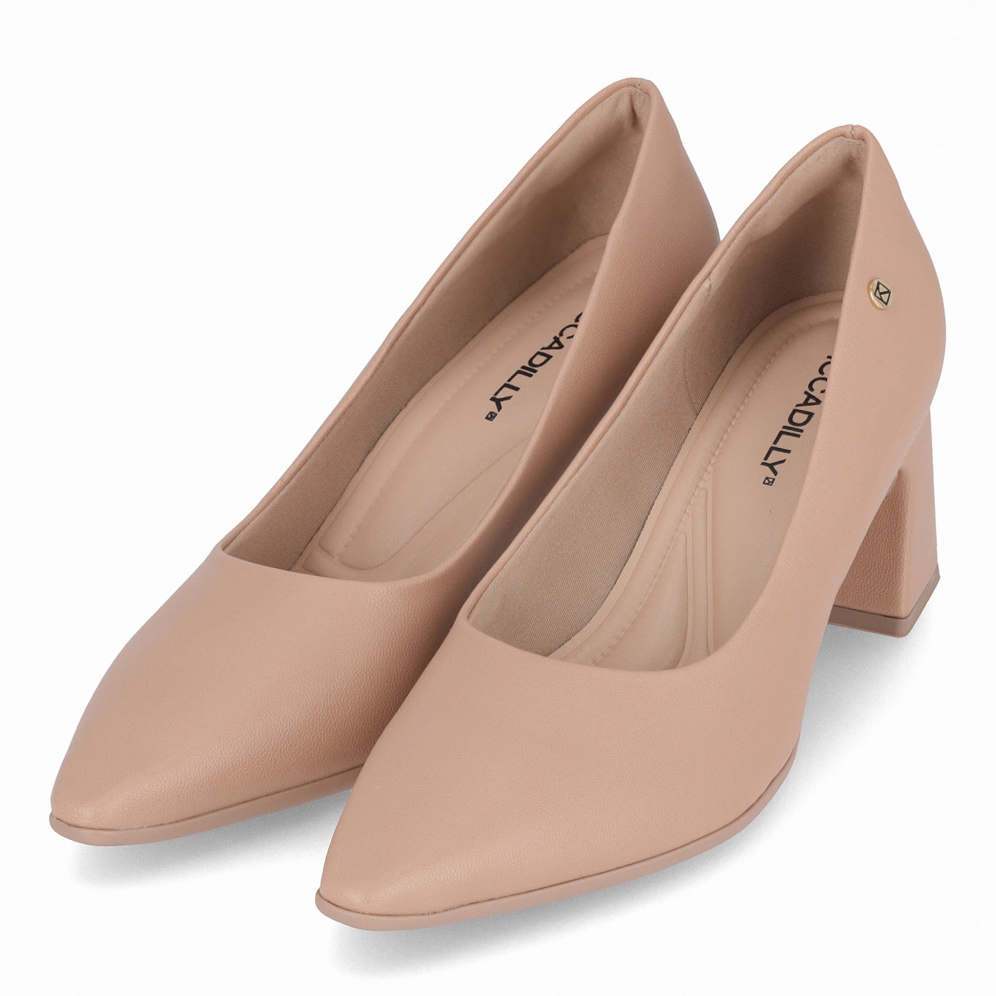 Scarpin Irene Salto Alto Nude Claro Bege 2