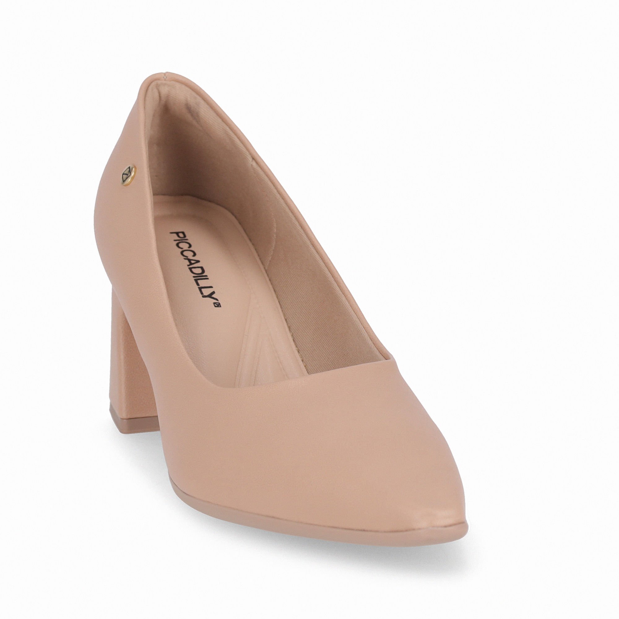 Scarpin Irene Salto Alto Nude Claro Bege 3