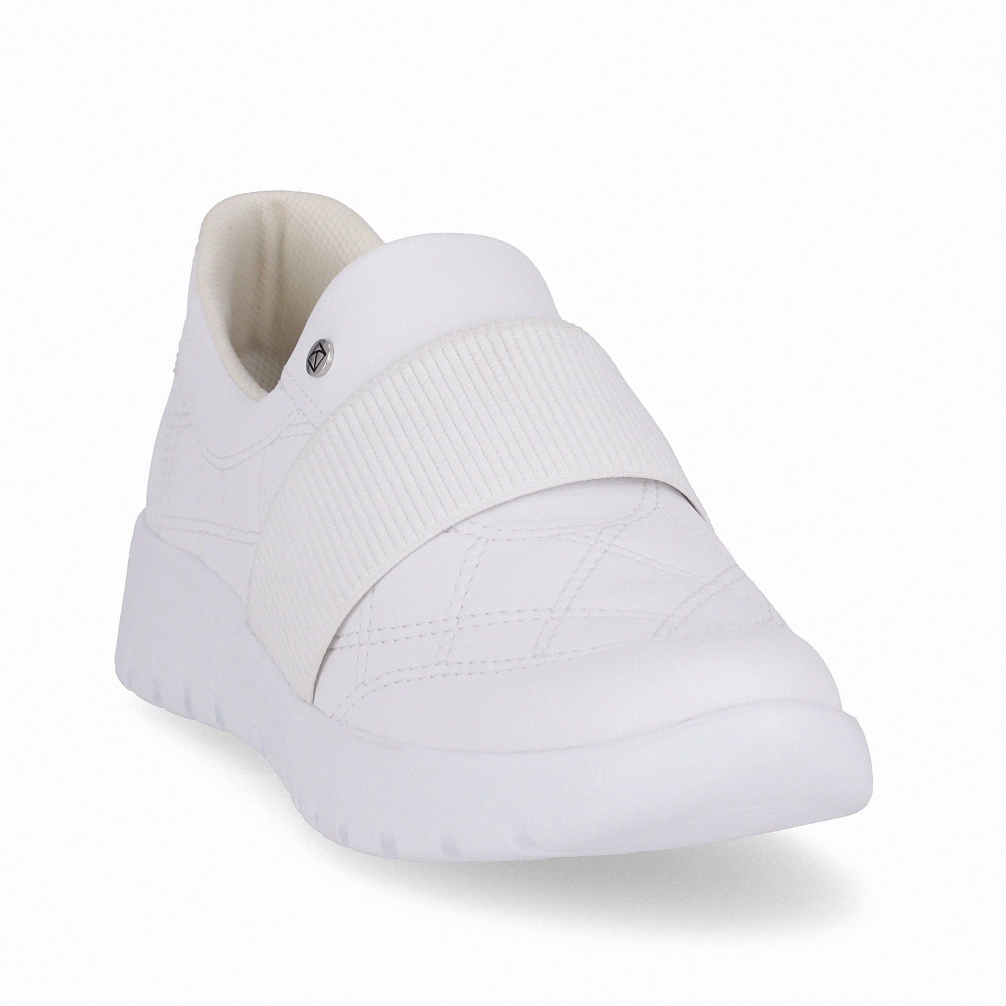 Tênis Vicky Salto Baixo Branco Neve Branco 3