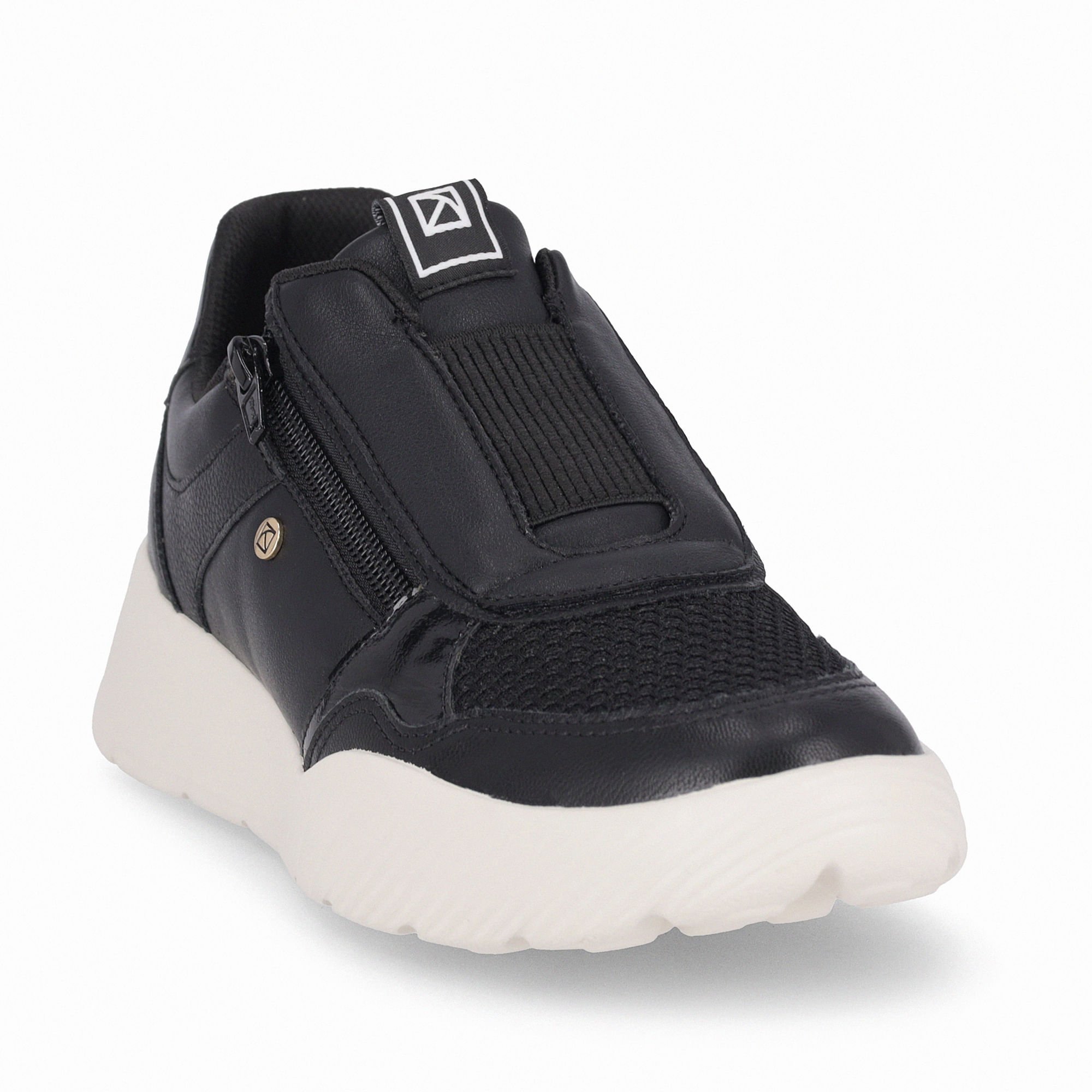 Tênis Fascite Anabela Médio Preto Preto 3