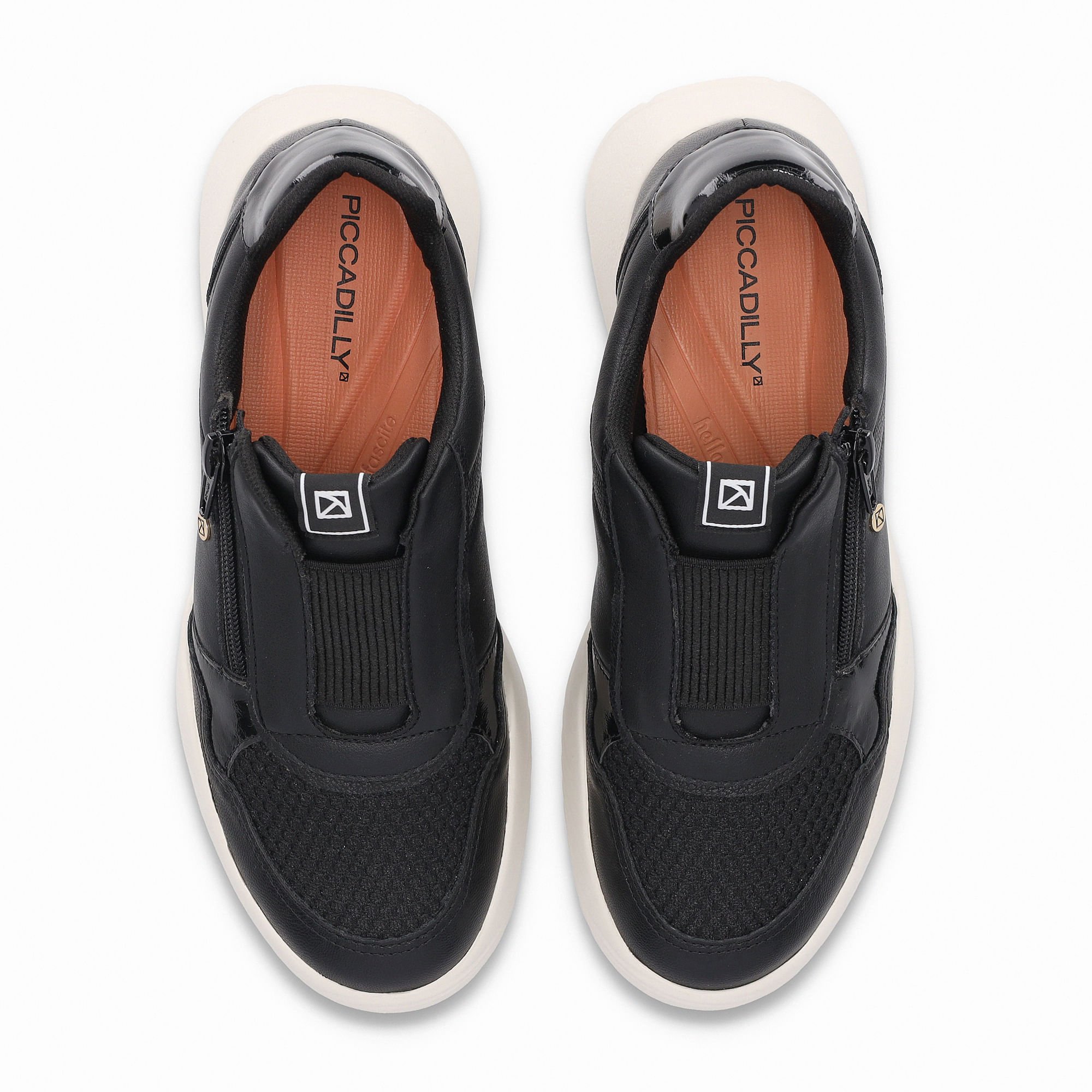 Tênis Fascite Anabela Médio Preto Preto 5