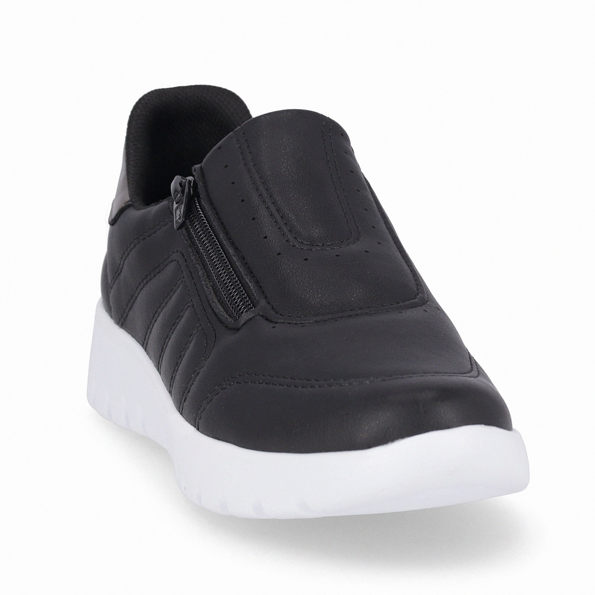 Tênis Vicky Salto Baixo Preto com Pewter Preto 3