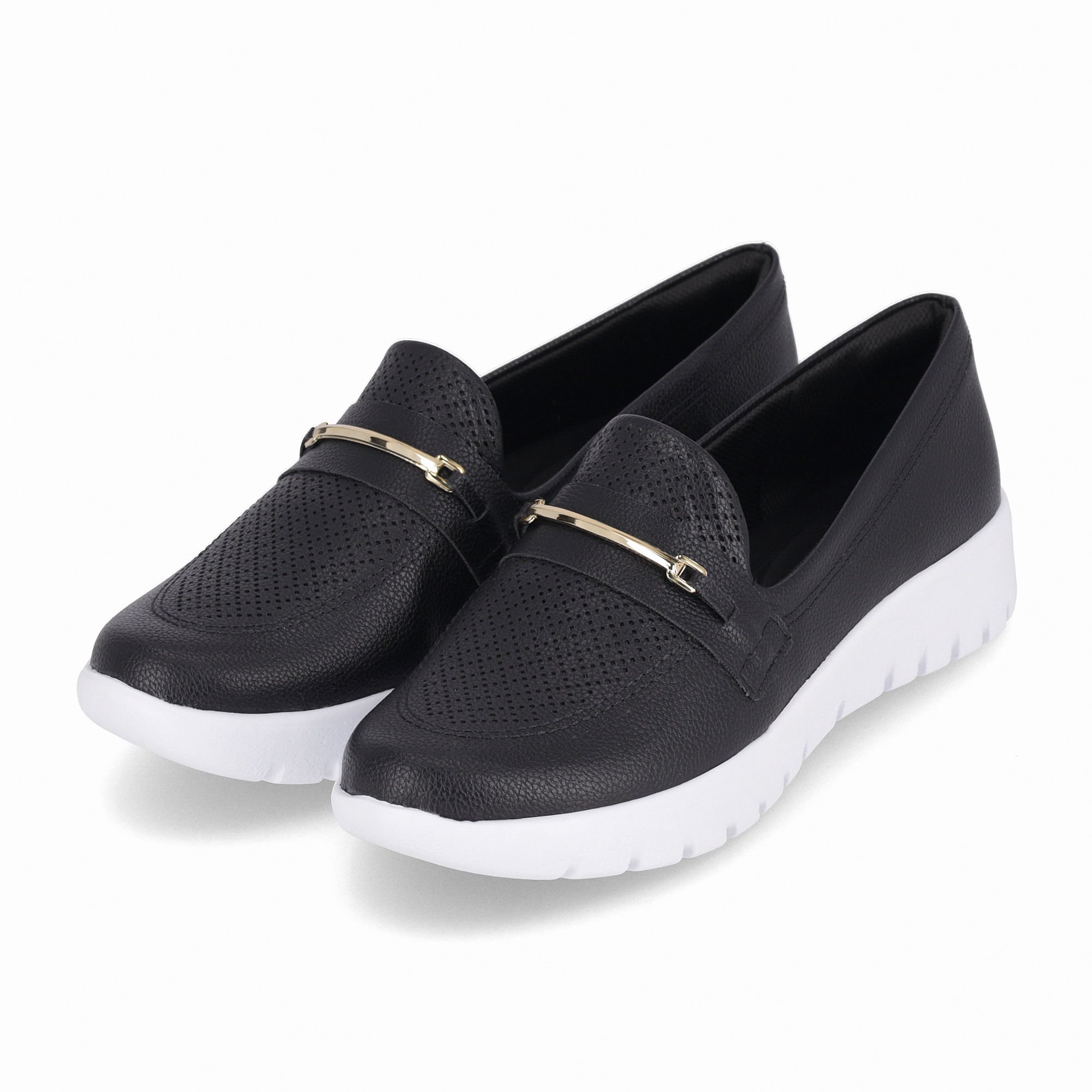 Tênis Vicky Salto Baixo Preto Preto 2