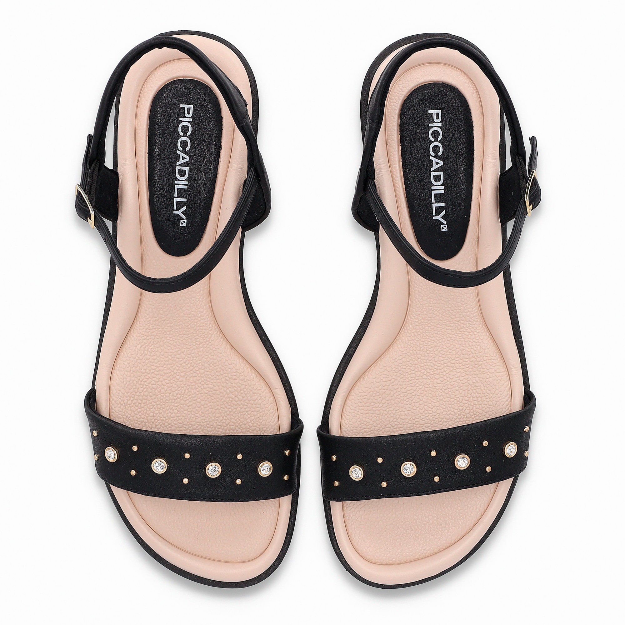 Sandália Taila Salto Baixo Preto Preto 5