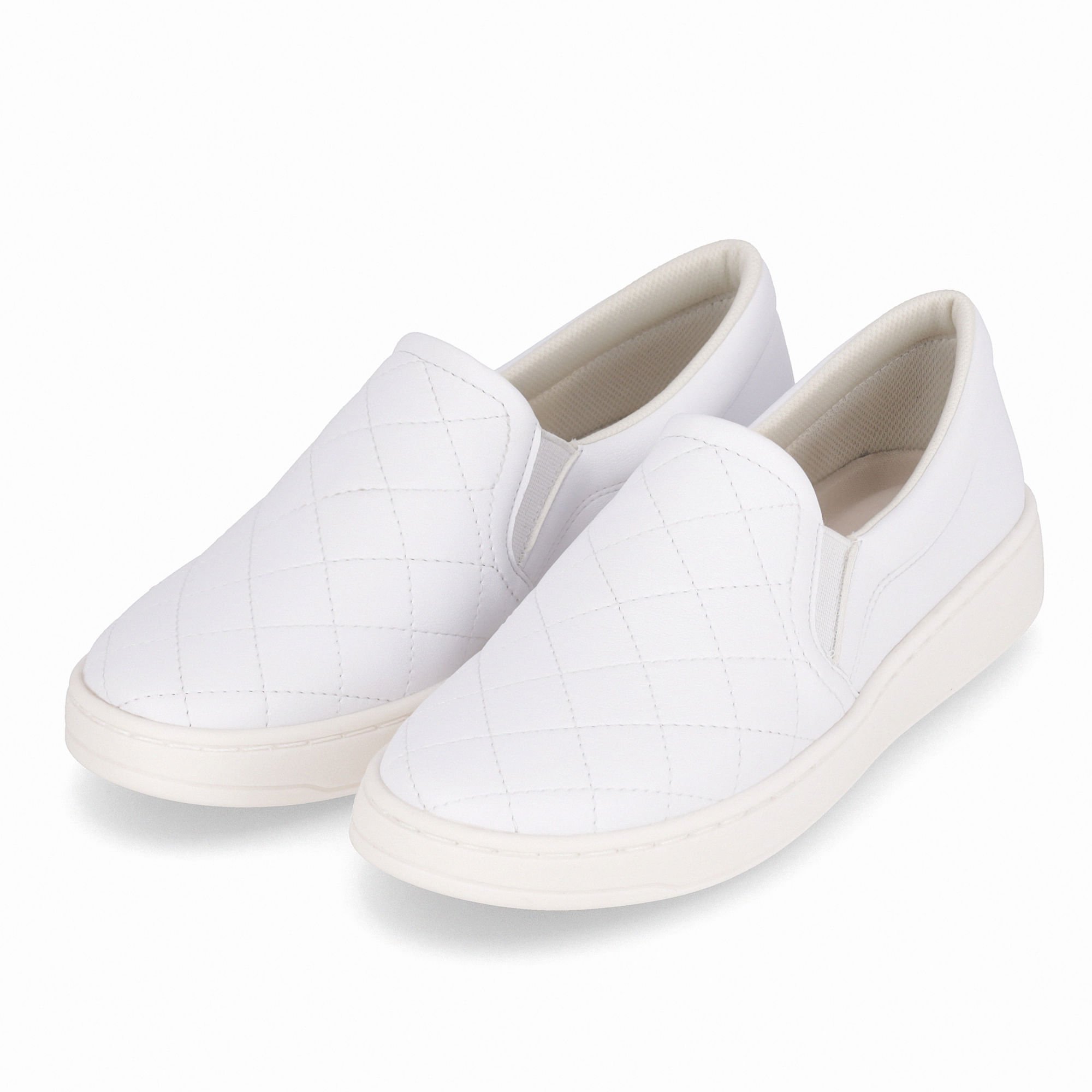 Tênis Beta Salto Baixo Branco Neve Branco 2