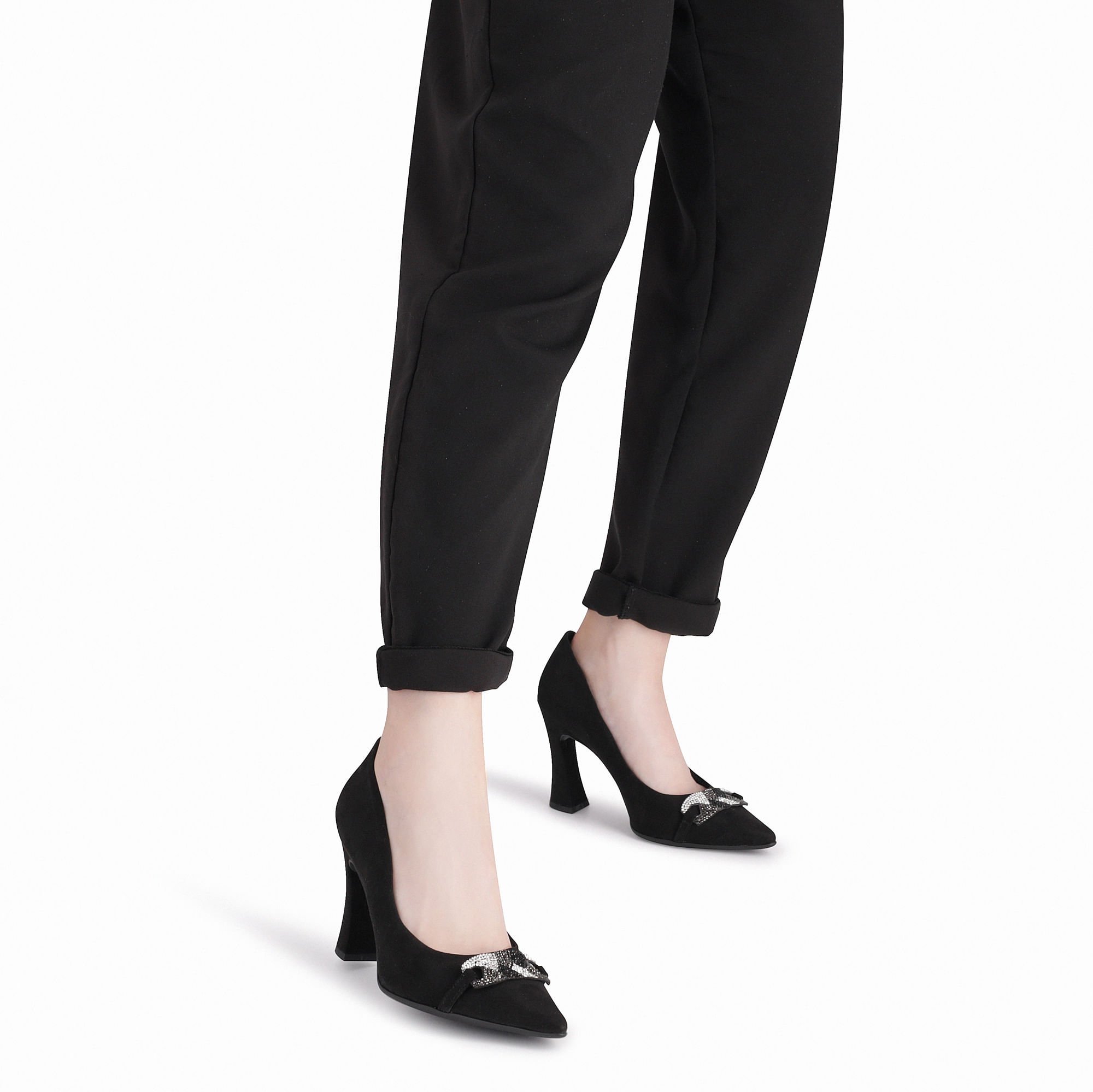 Scarpin Silvana Salto Alto Preto Preto 3