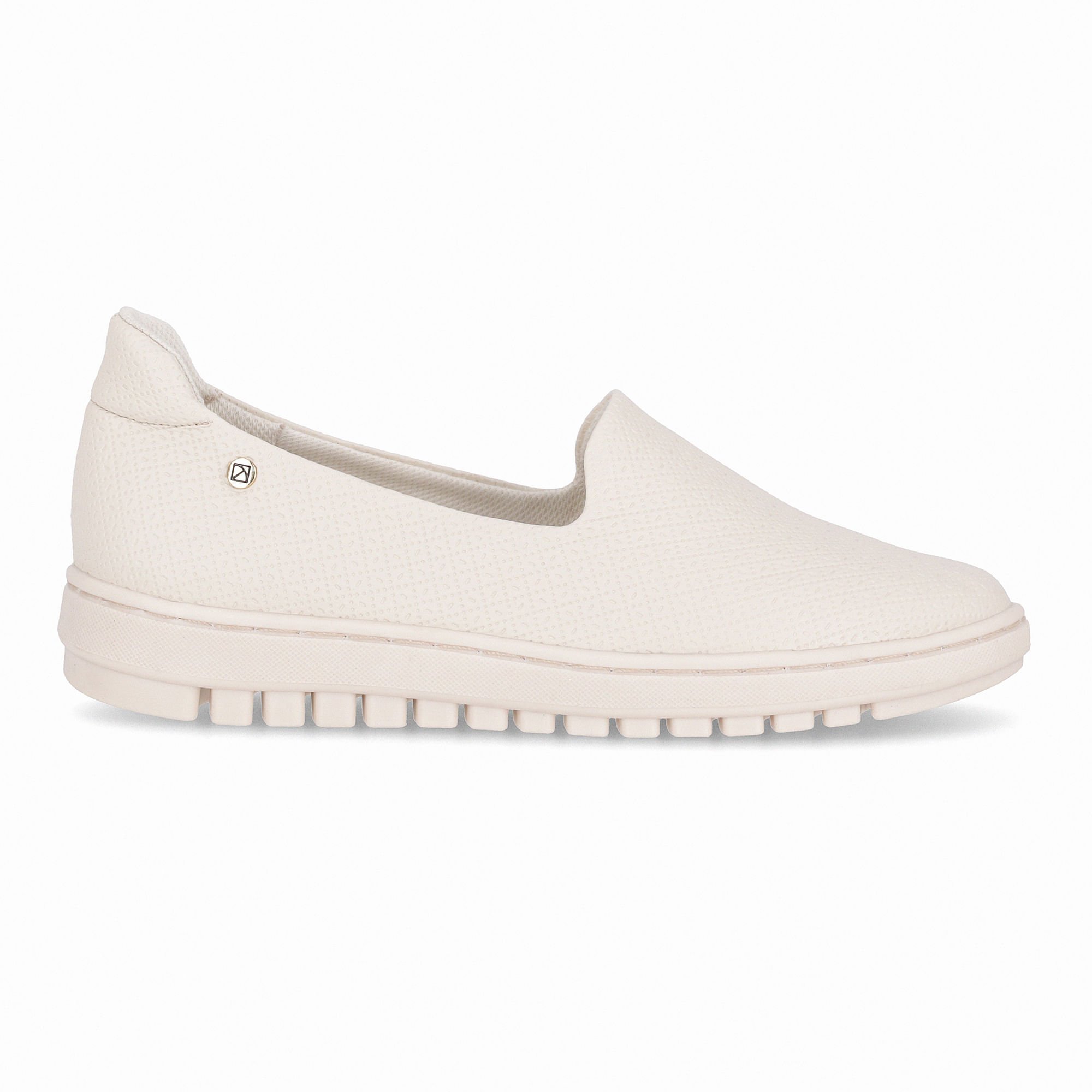 Tênis Nici Salto Baixo Off White