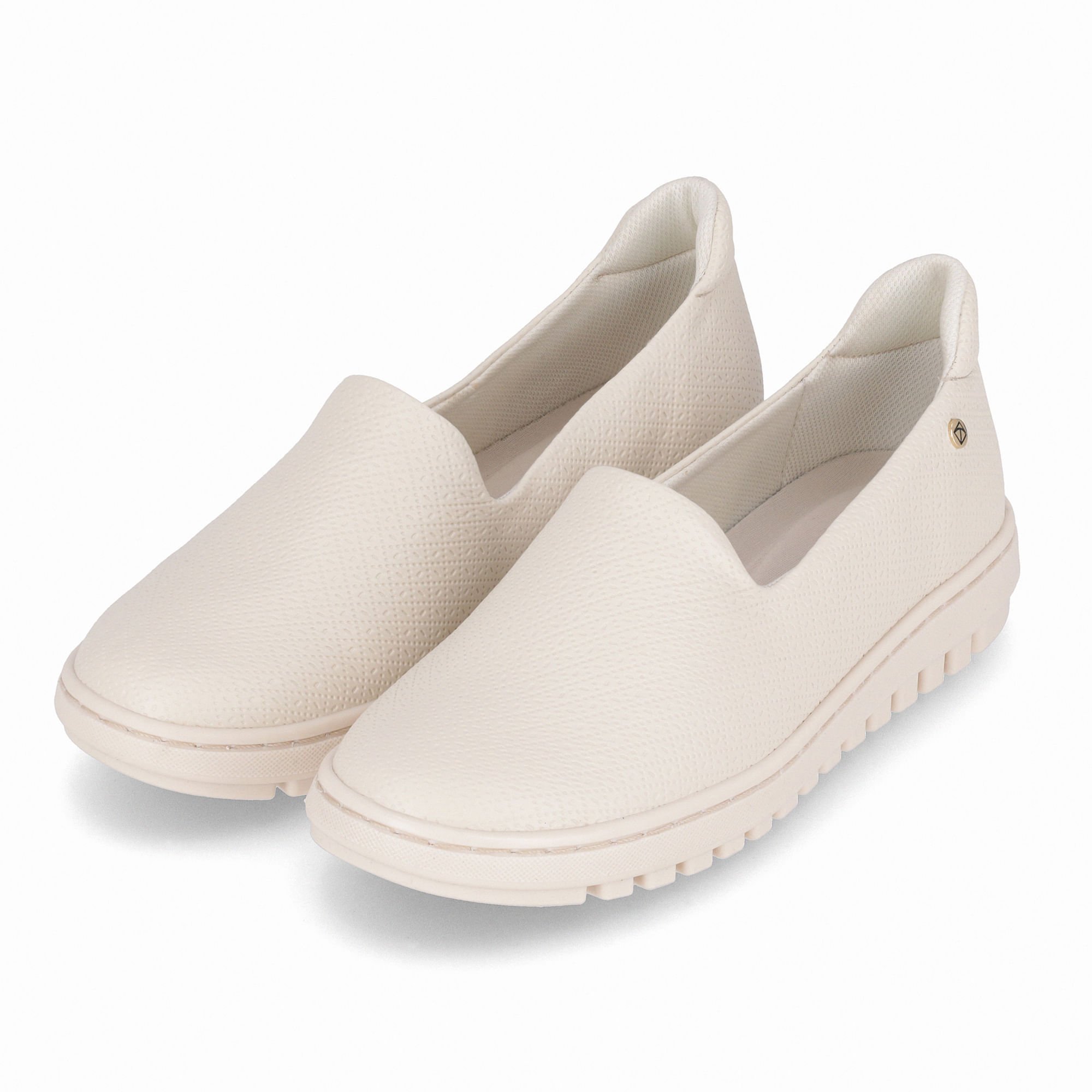 Tênis Nici Salto Baixo Off White Branco 2