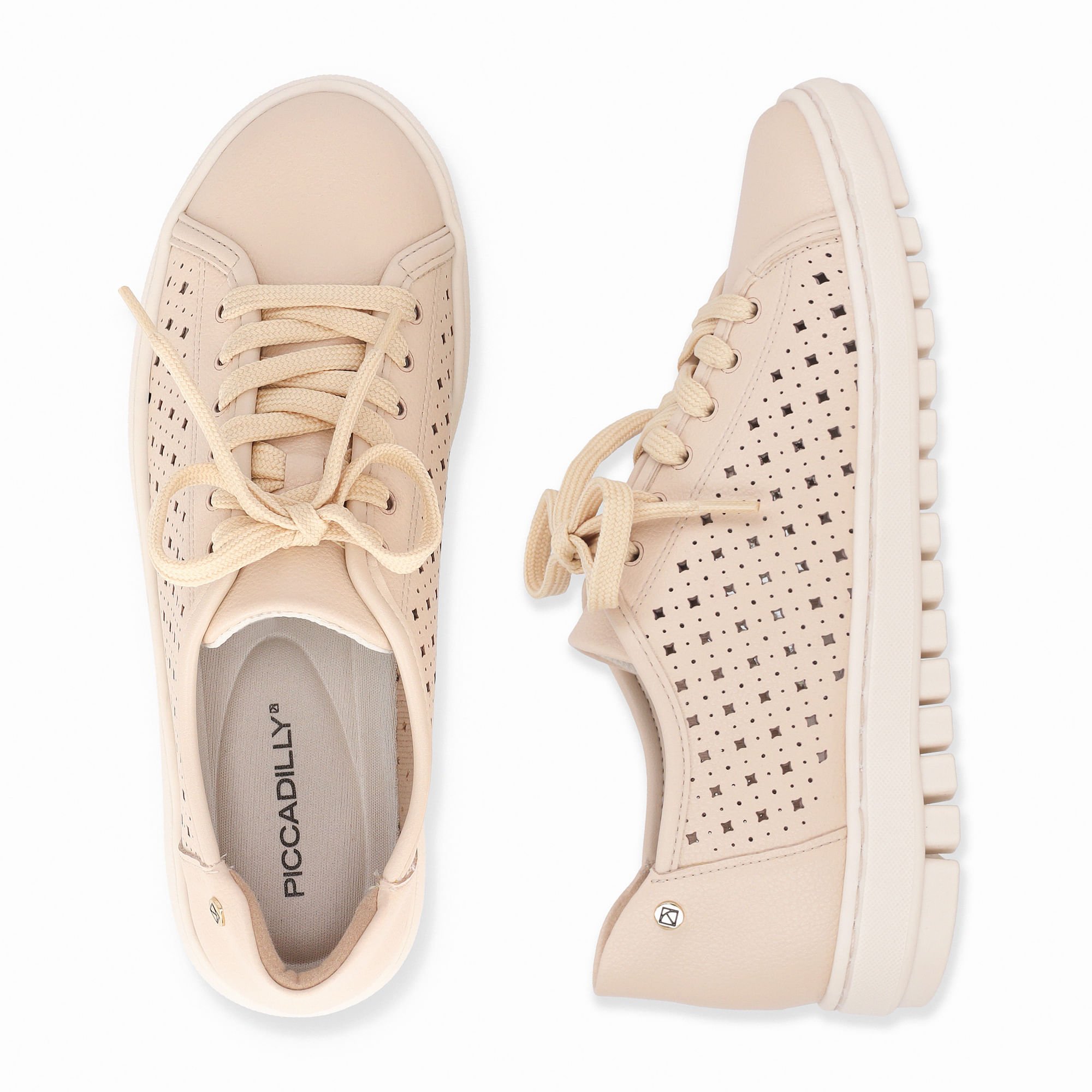 Tênis Nici Salto Baixo Brule Bege 5