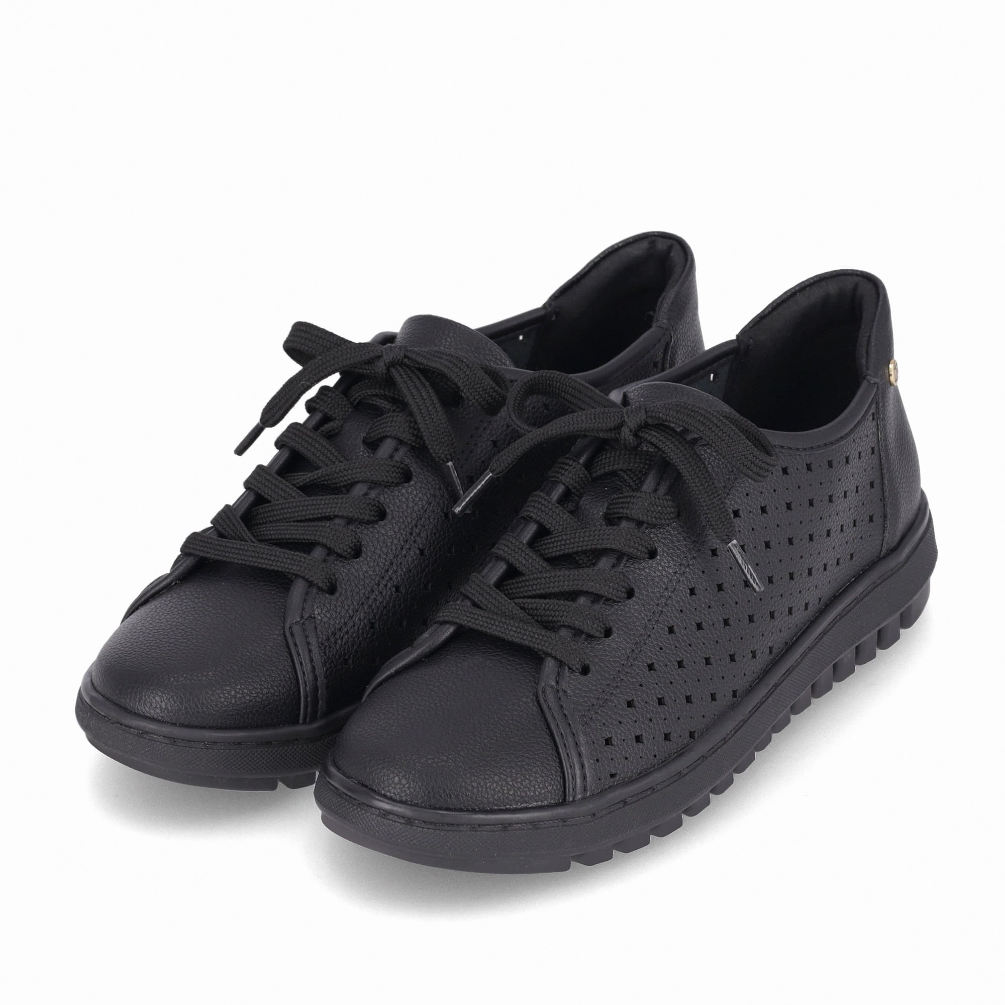 Tênis Nici Salto Baixo Preto Preto 2