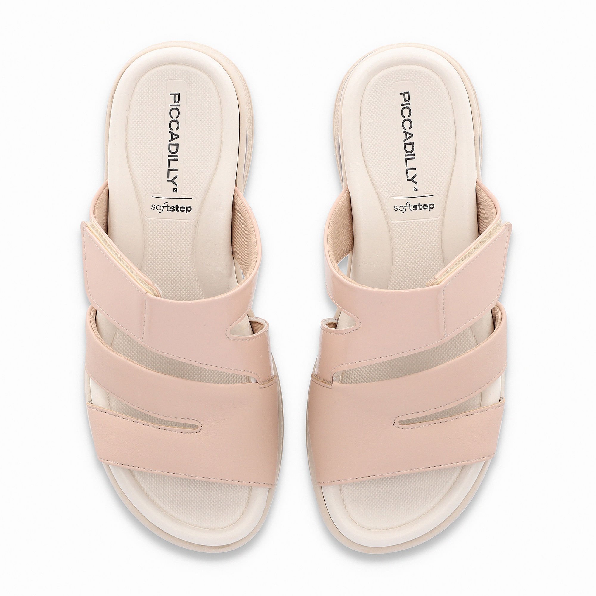 Tamanco SoftStep Anabela Médio Rose Bege 5
