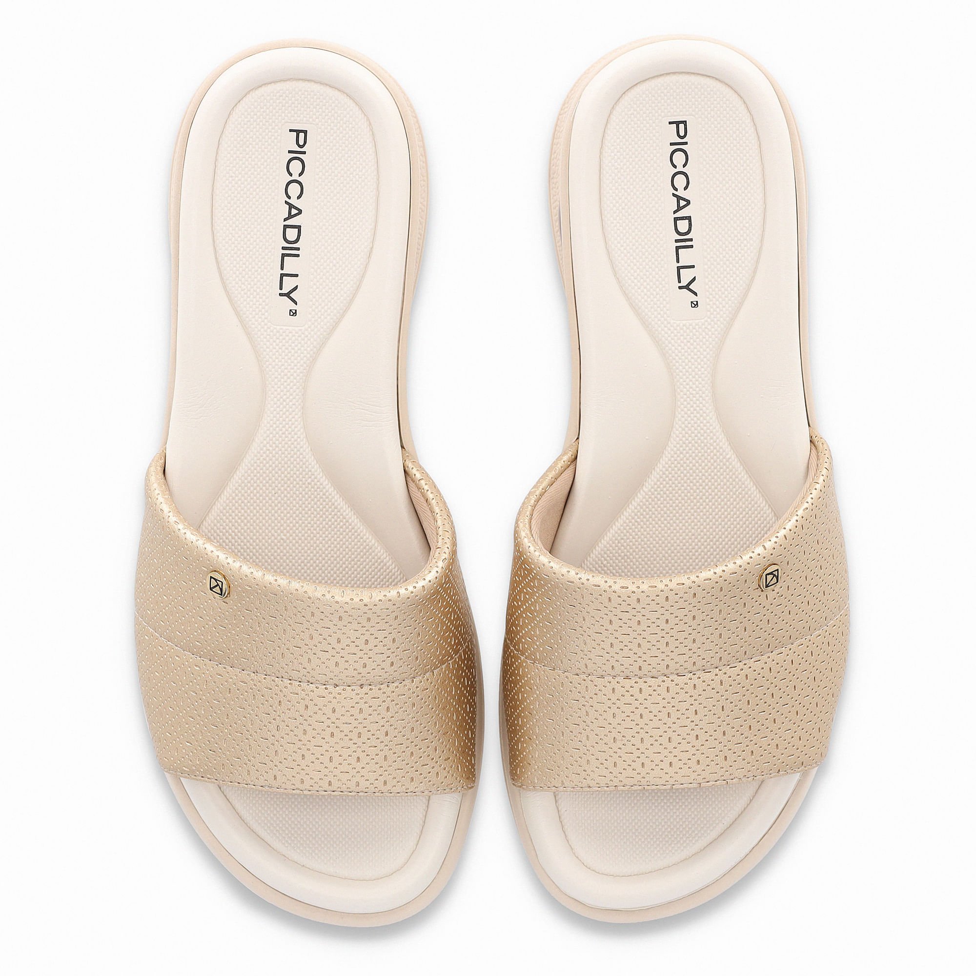 Tamanco SoftStep Anabela Médio Ouro Dourado 5