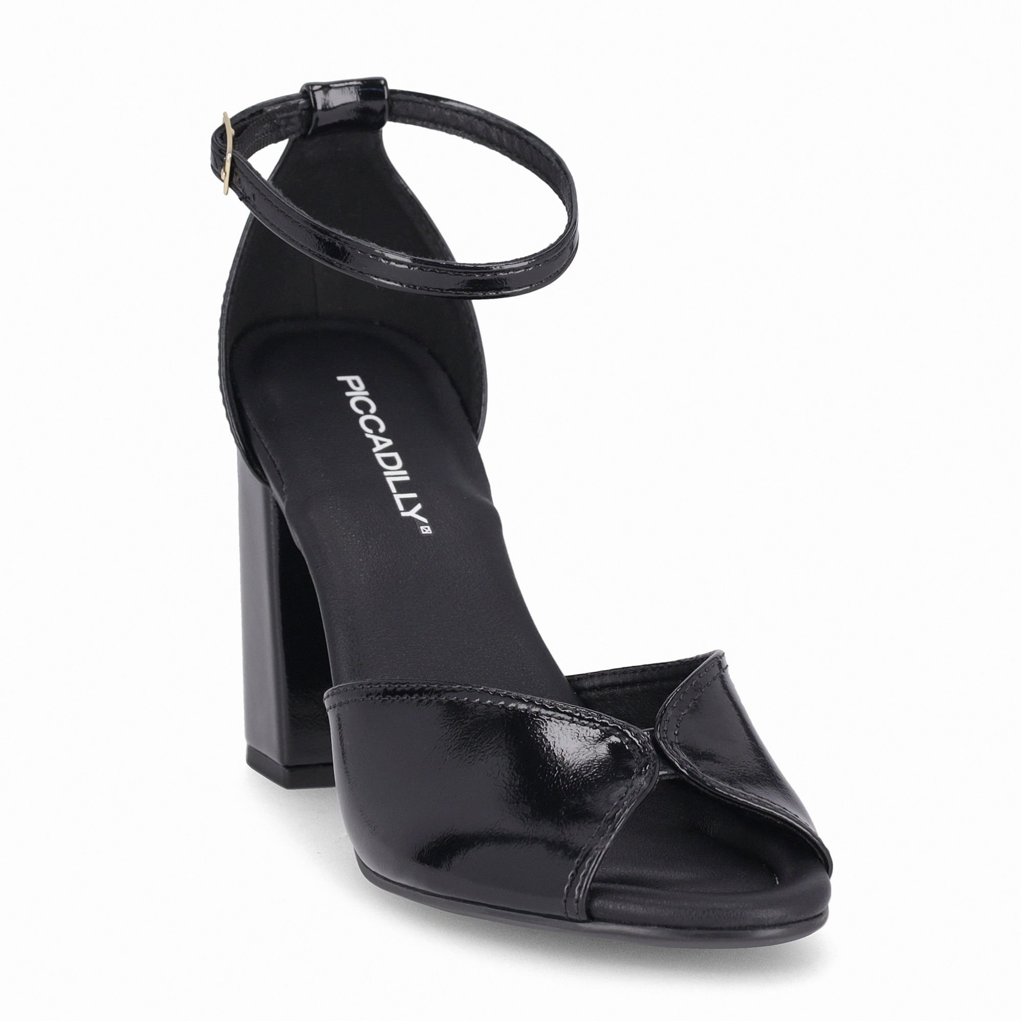 Sandália Rafa Salto Alto Preto Preto 4