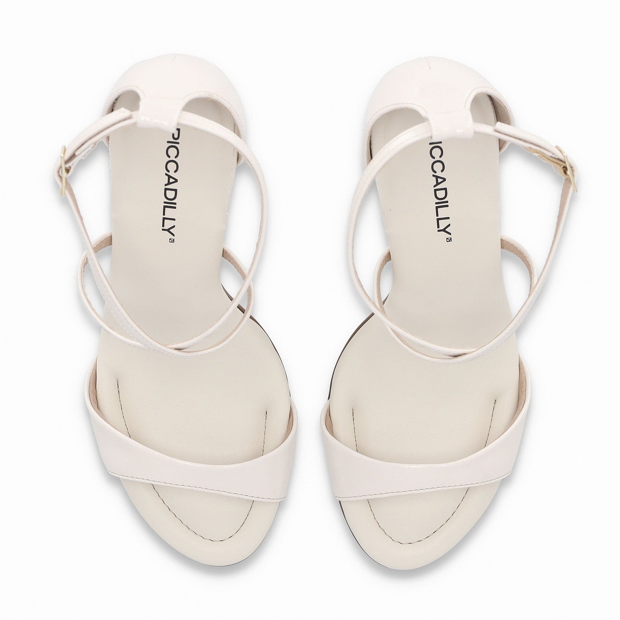 Sandália Rafa Salto Alto Off White Branco 6