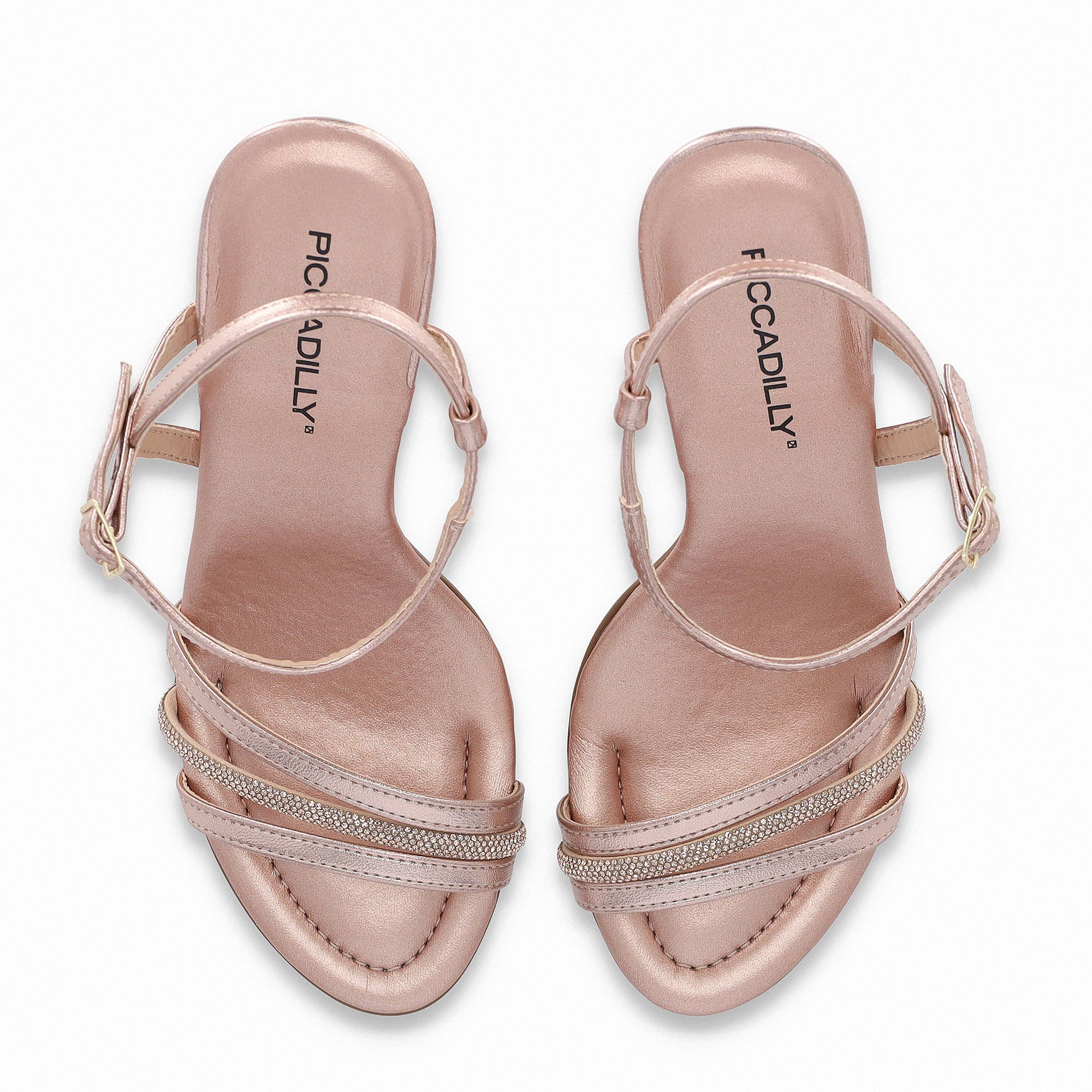 Sandália Rafa Salto Alto Ouro Rosado Rose Gold 5