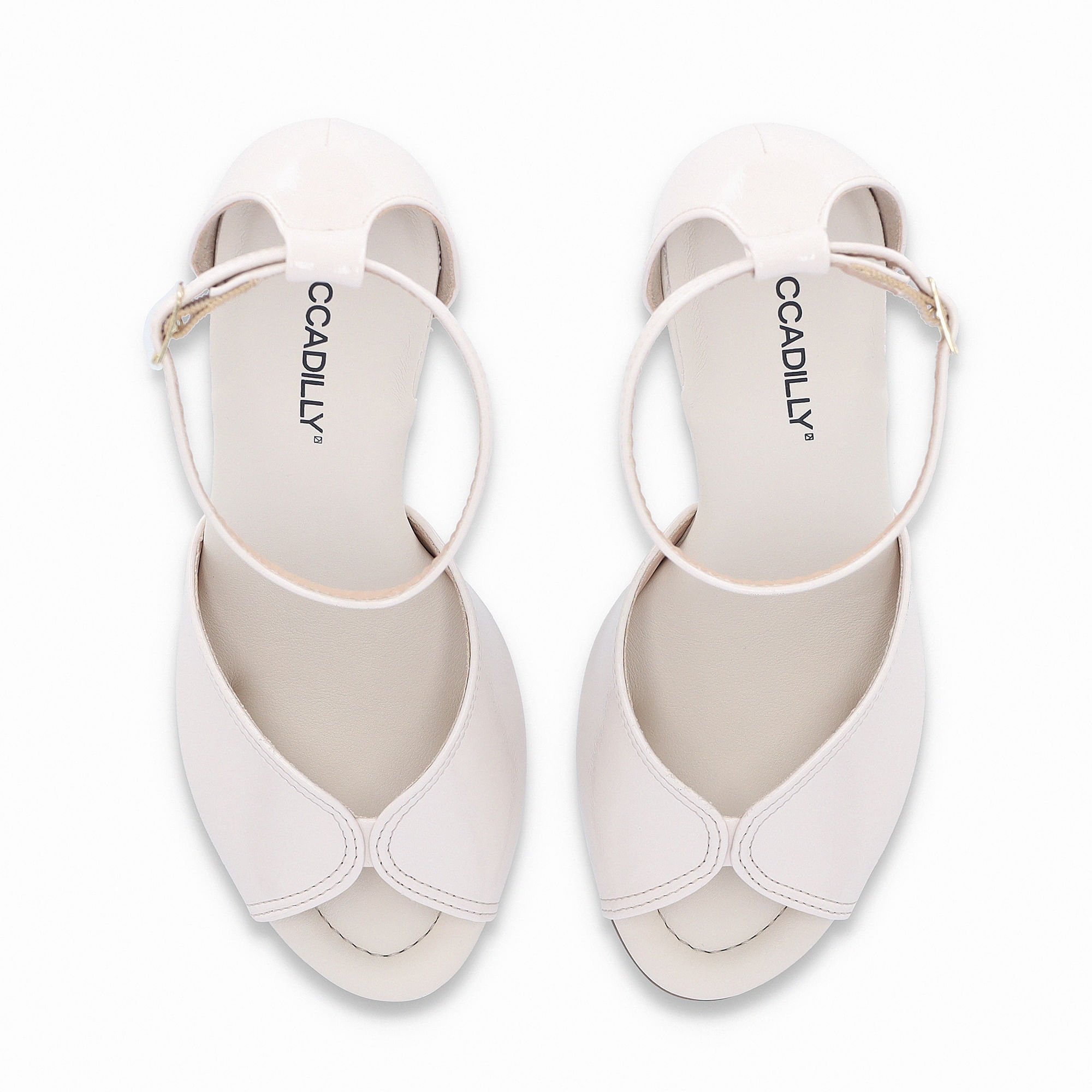 Sandália Rafa Salto Alto Off White Branco 5