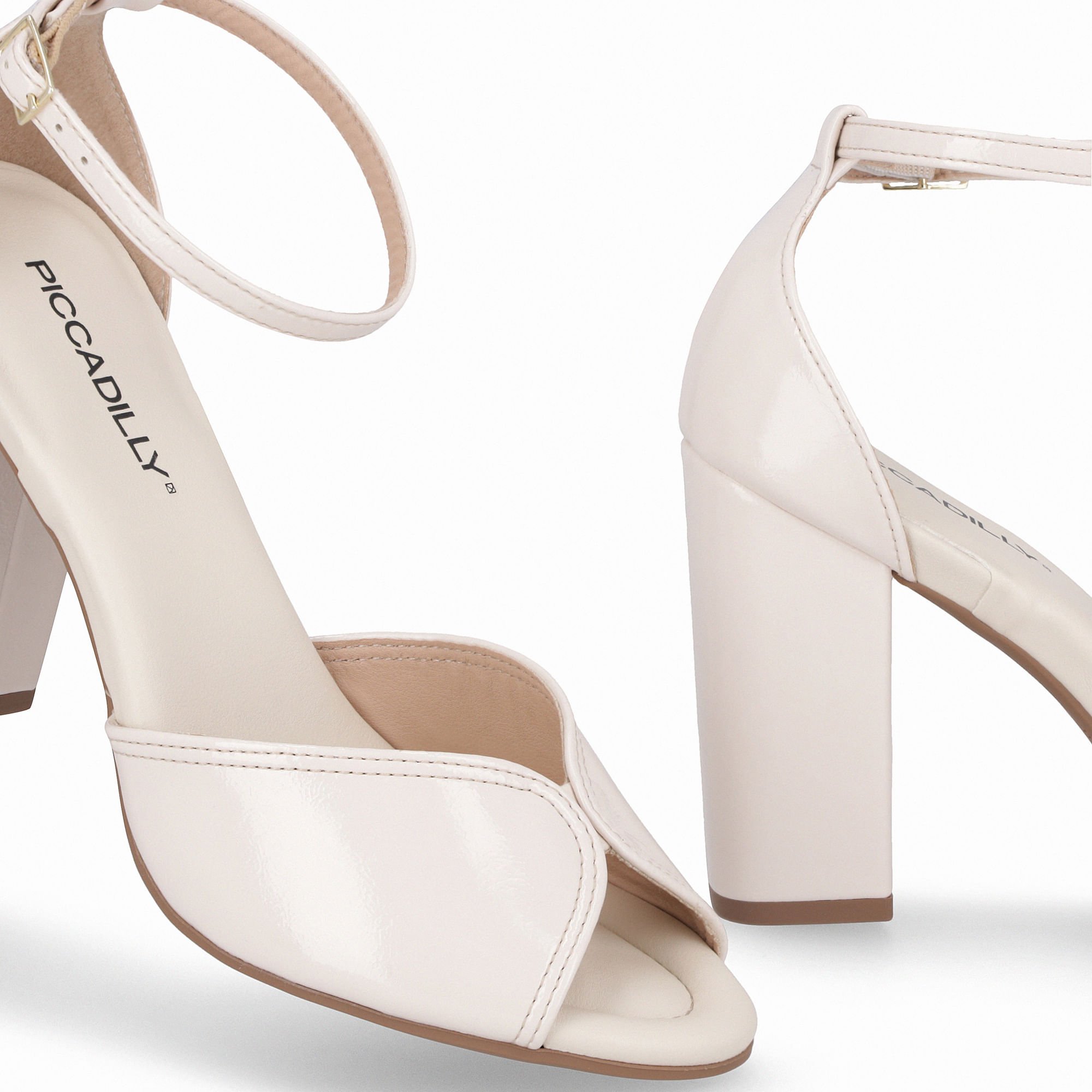 Sandália Rafa Salto Alto Off White Branco 4