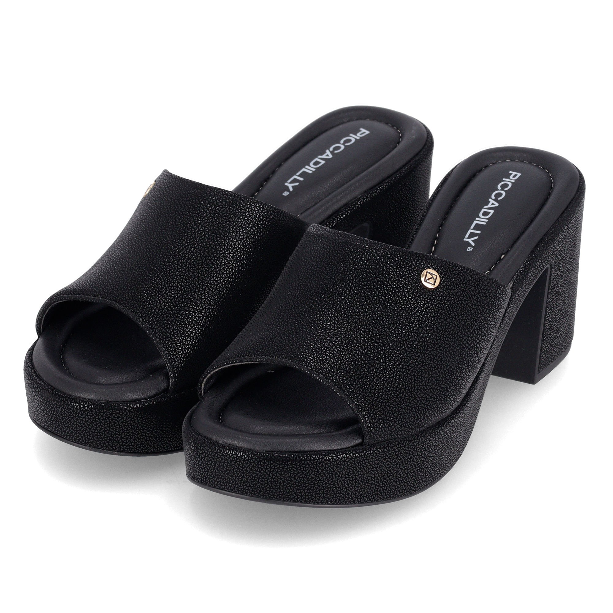 Tamanco Marcia Salto Alto Preto Preto 2