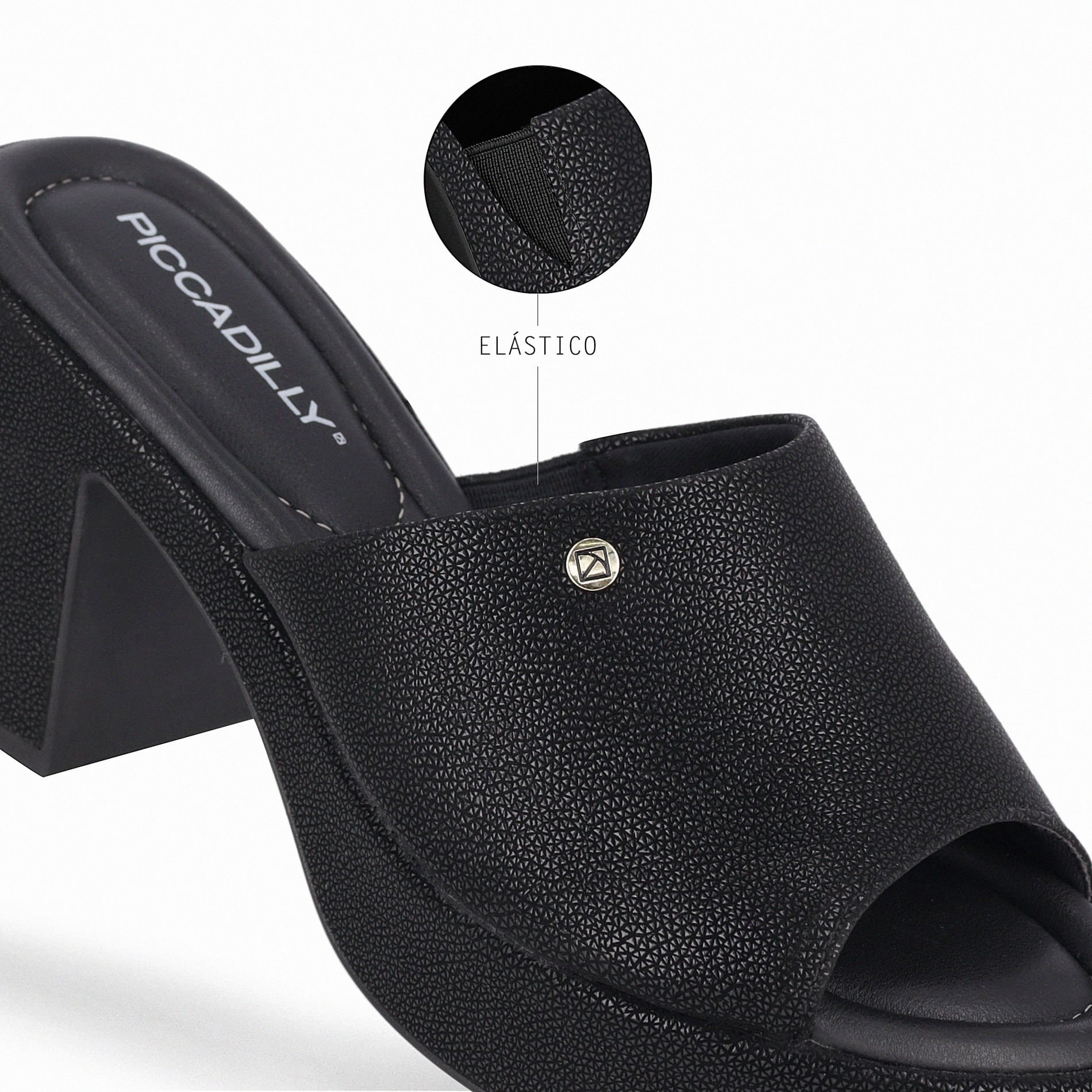 Tamanco Marcia Salto Alto Preto Preto 3