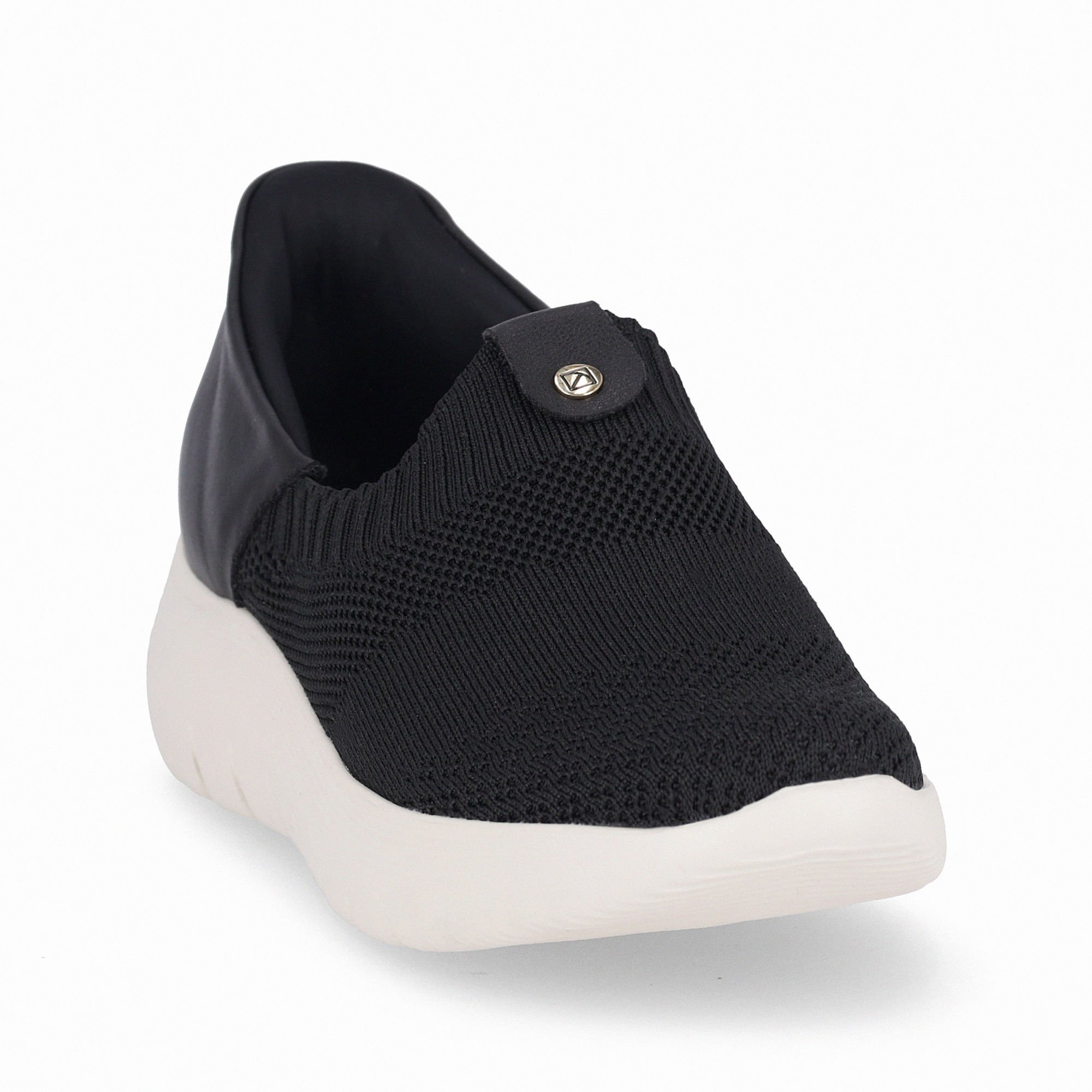 Tênis SlipFit Salto Médio Preto Preto 4