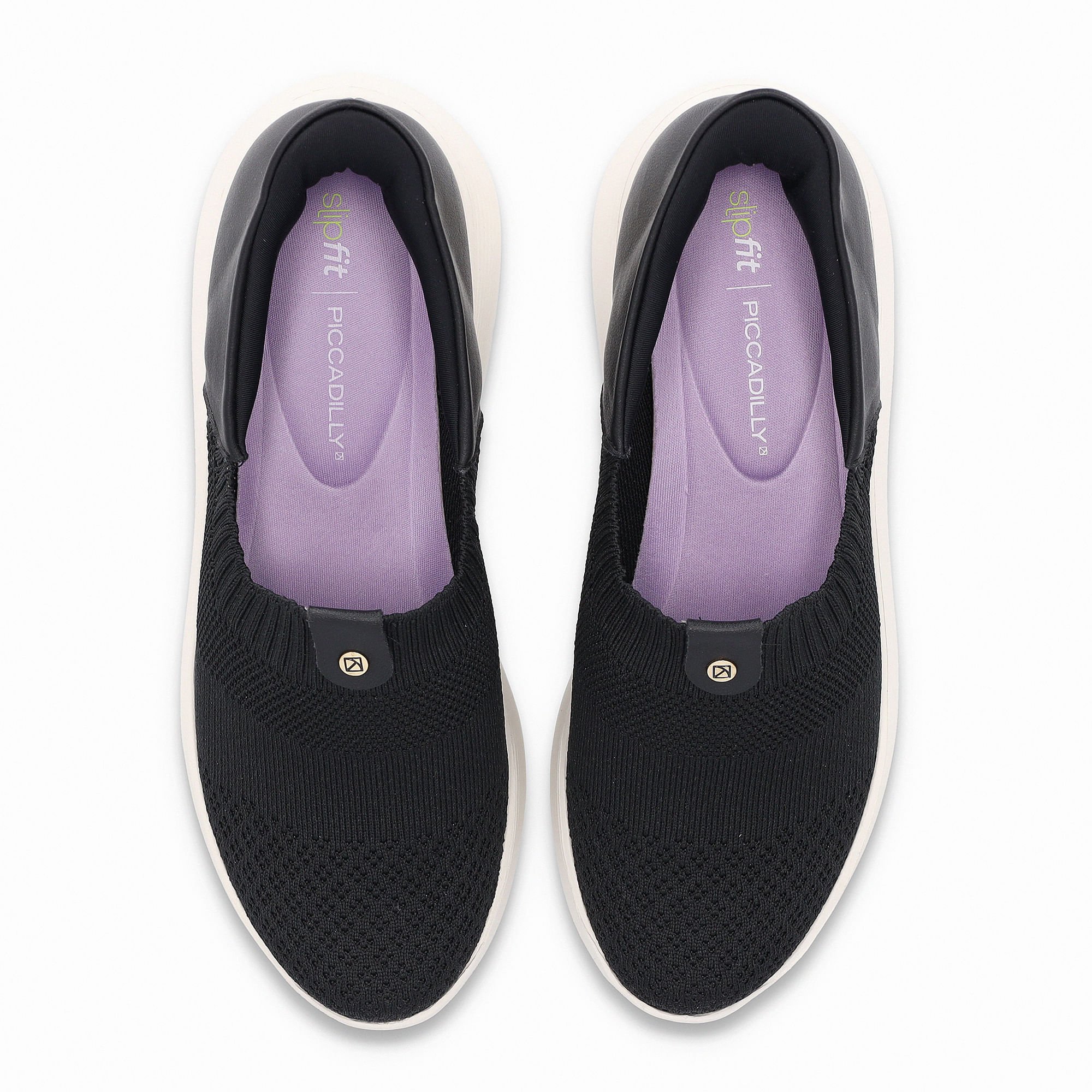 Tênis SlipFit Salto Médio Preto Preto 5