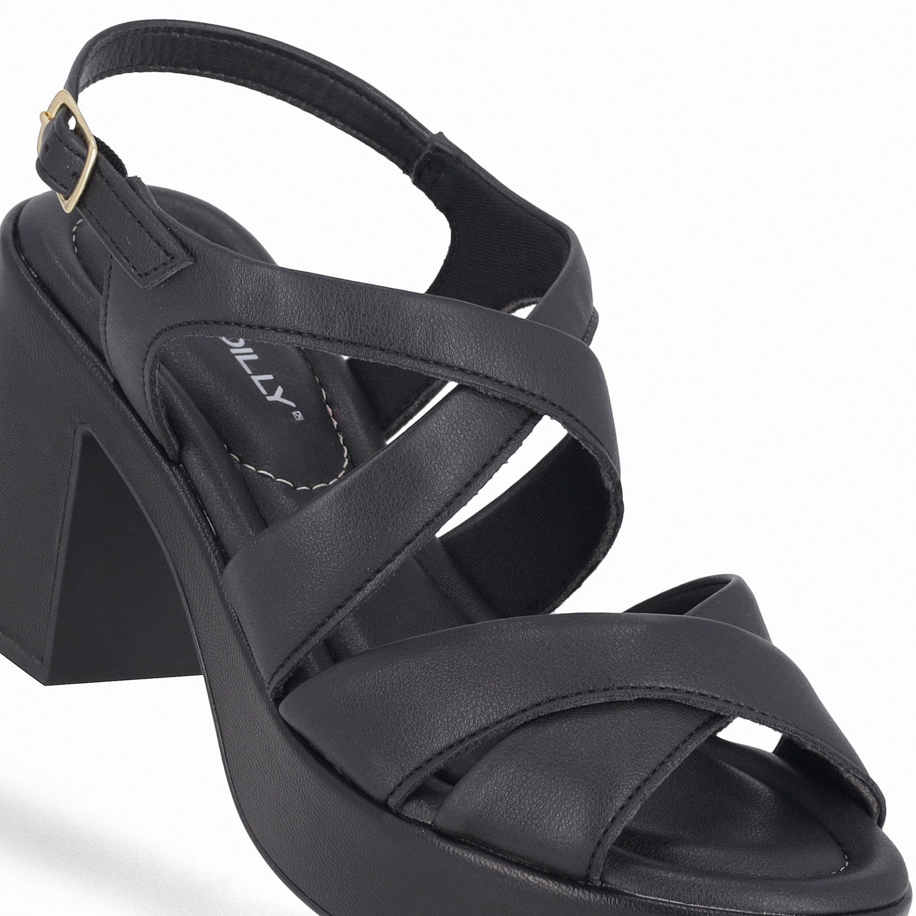 Sandália Marcia Salto Alto Preto Preto 4