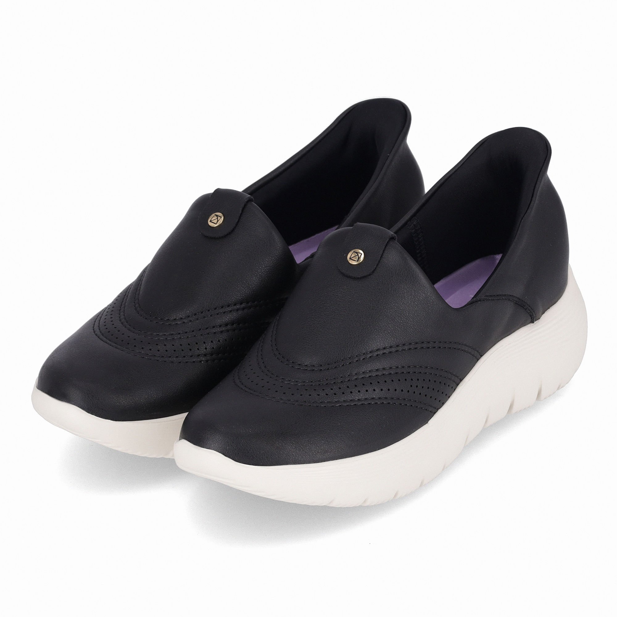 Tênis SlipFit Salto Médio Preto Preto 2