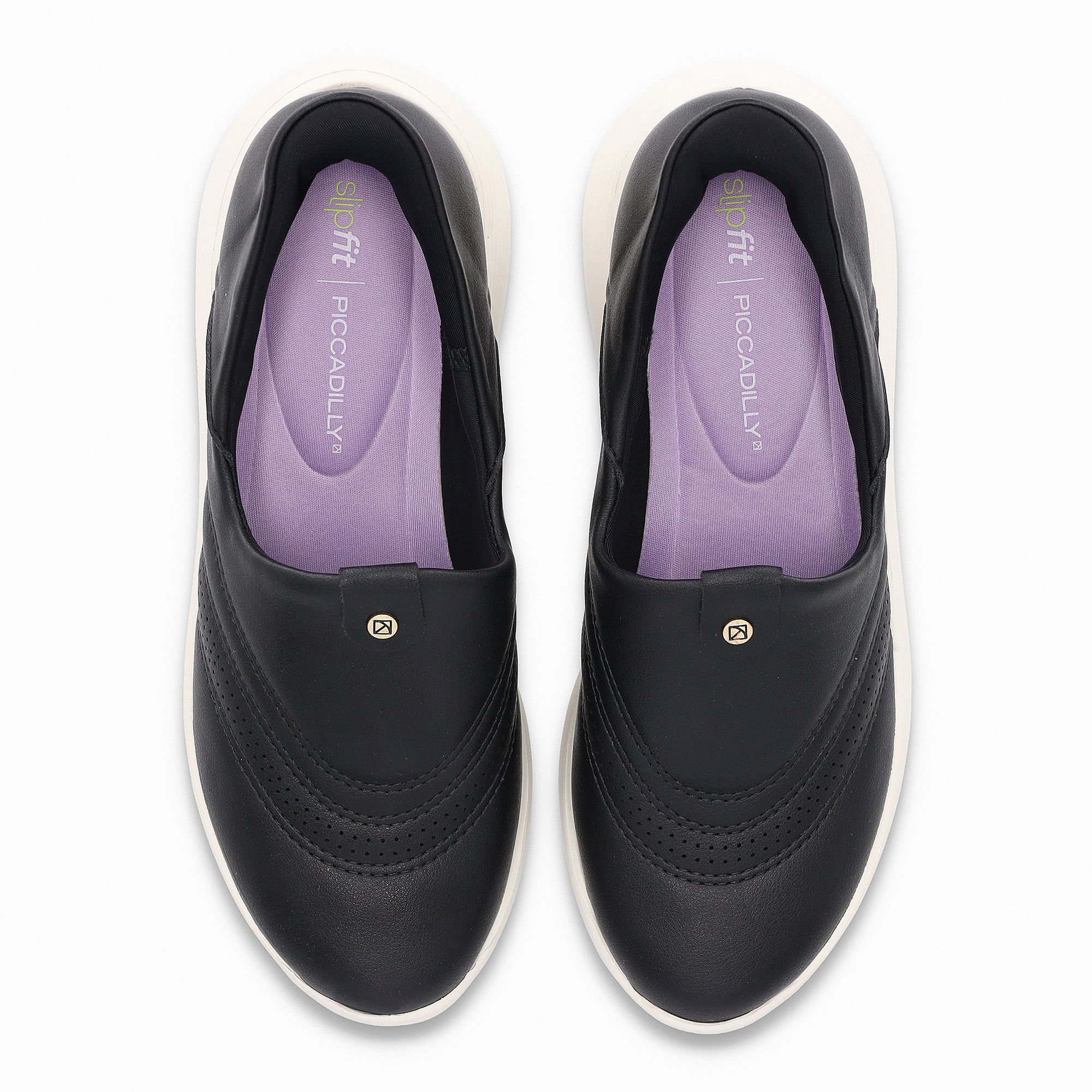 Tênis SlipFit Salto Médio Preto Preto 4