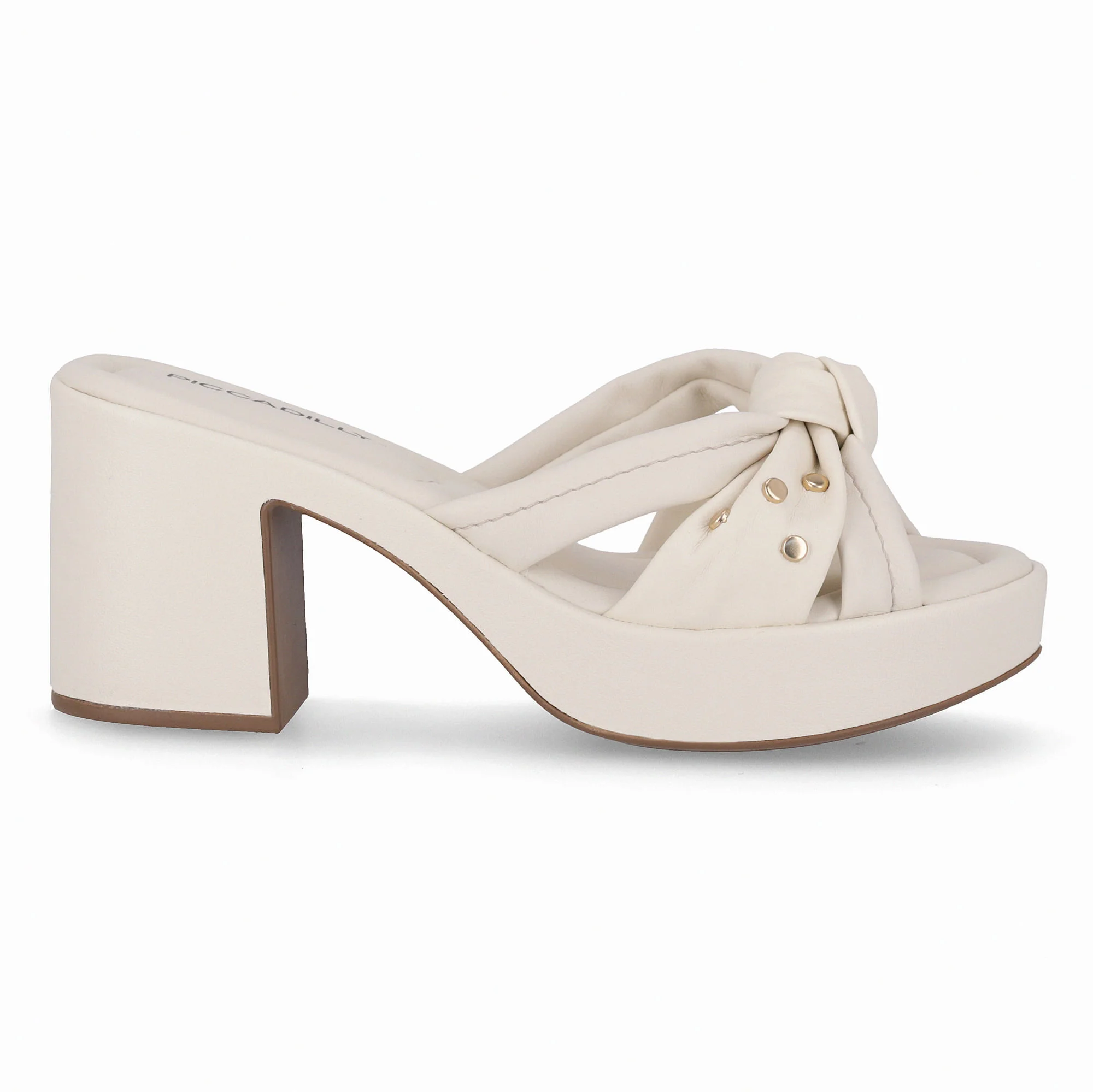 Tamanco Marcia Salto Alto Off White