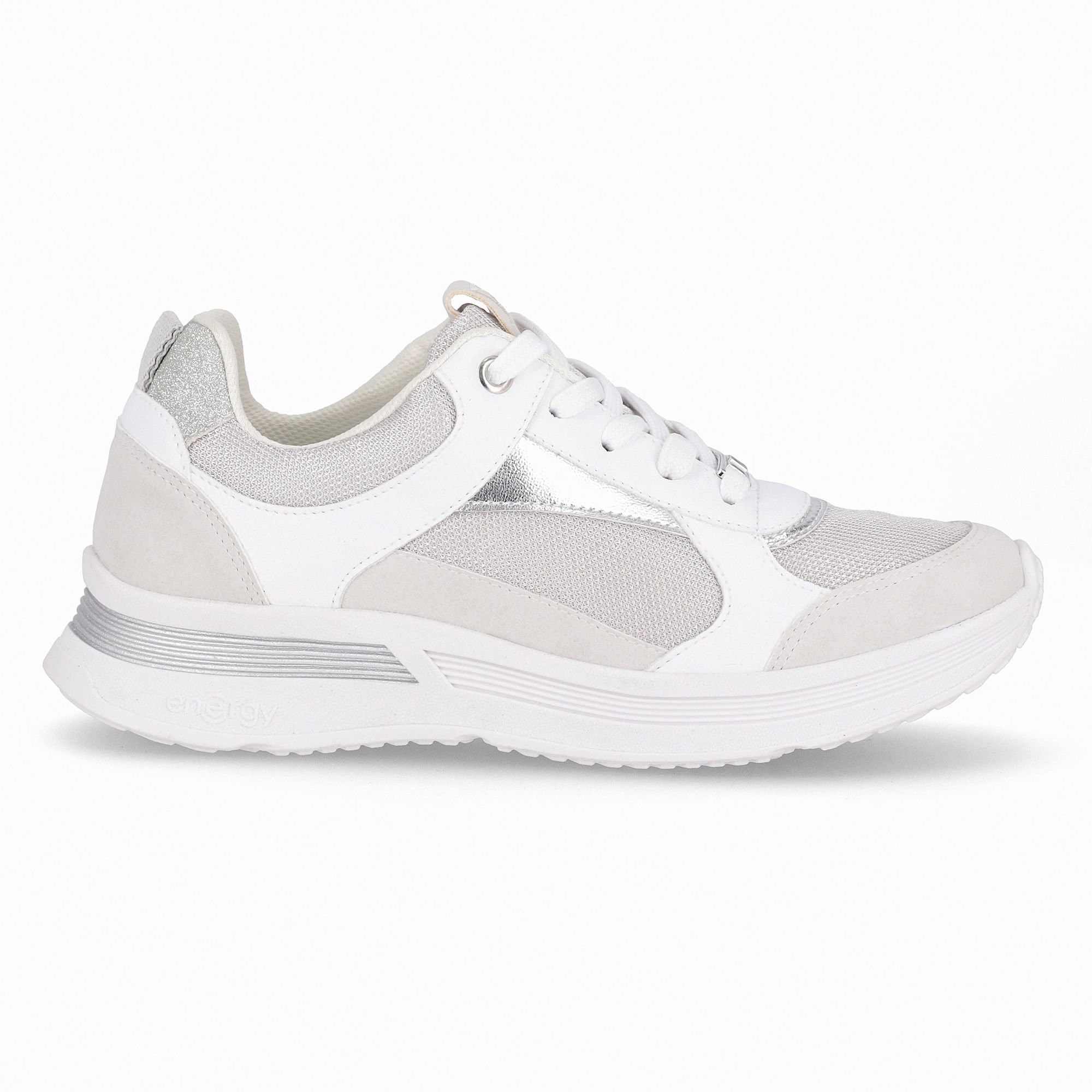 Tênis Energy Anabela Médio Cinza