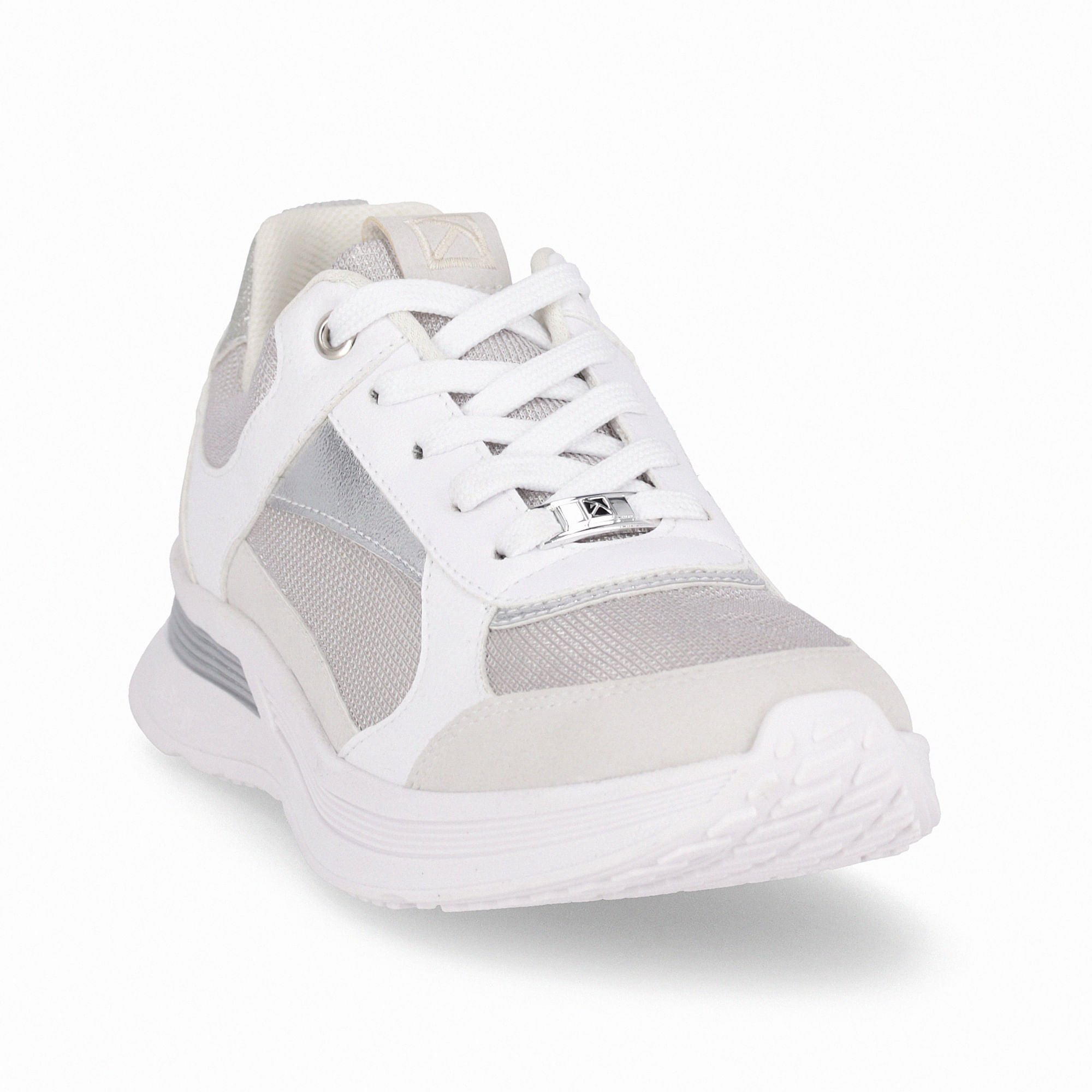 Tênis Energy Anabela Médio Cinza Branco 4