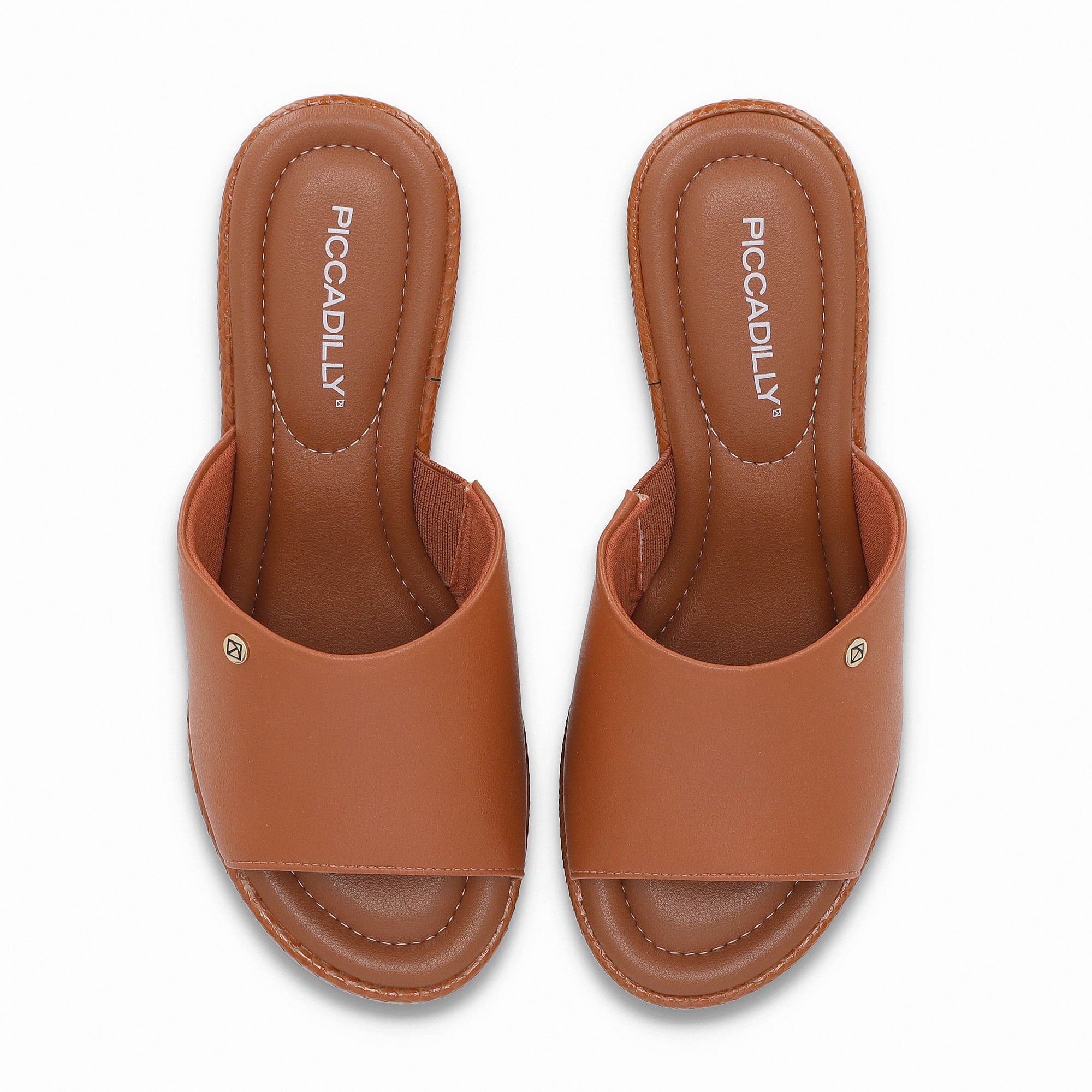 Tamanco Marcia Salto Alto Ocre Marrom 5