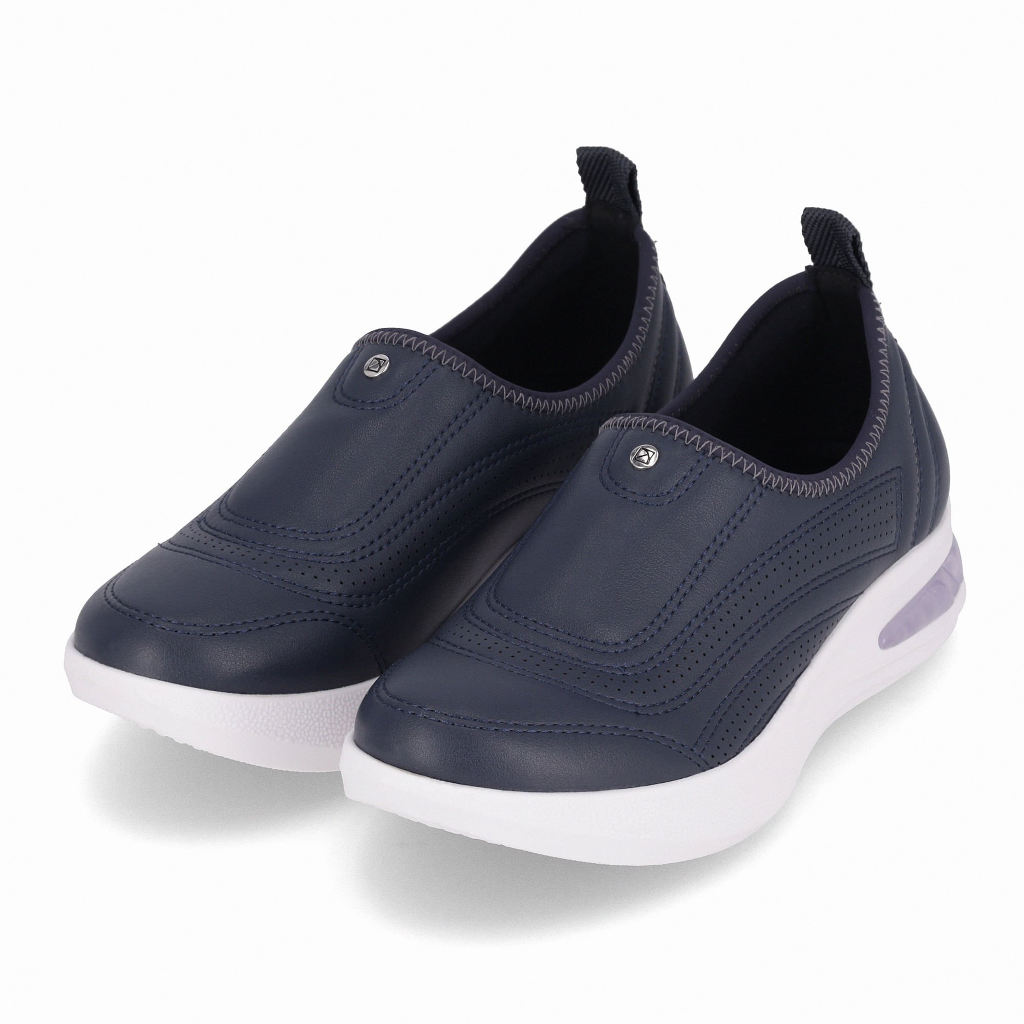 Tênis SoftStep Anabela Médio Navy Azul Marinho 2