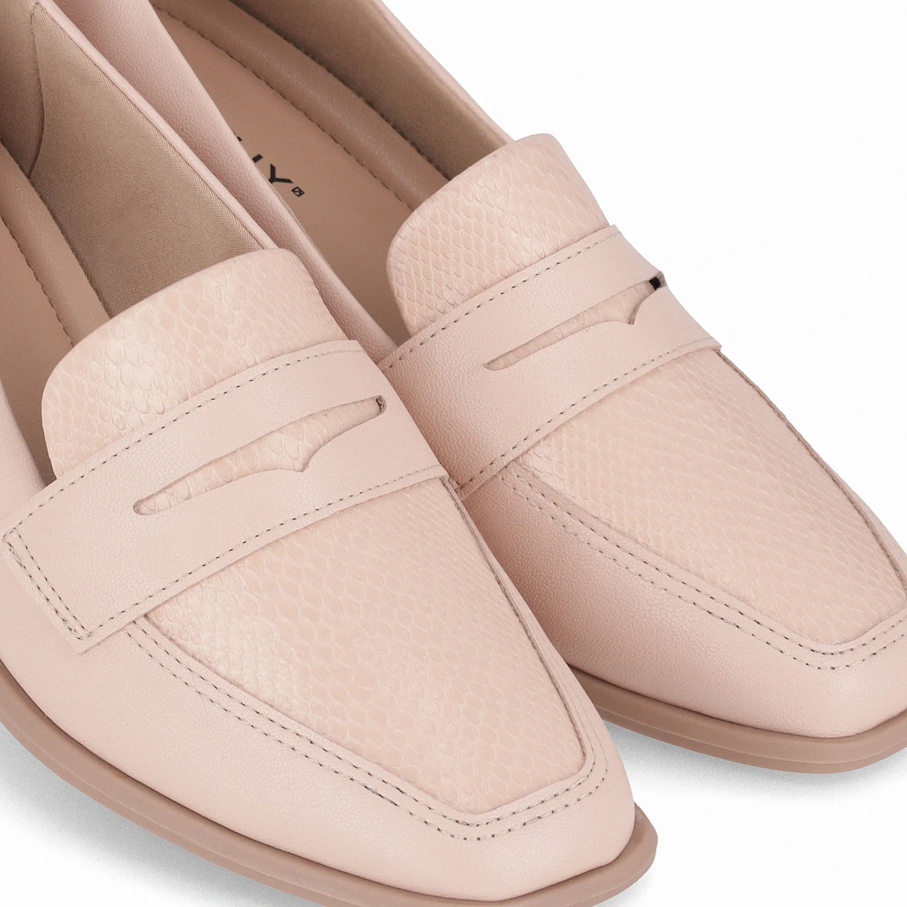 Loafer Giovanna Salto Baixo Rose Rose 3